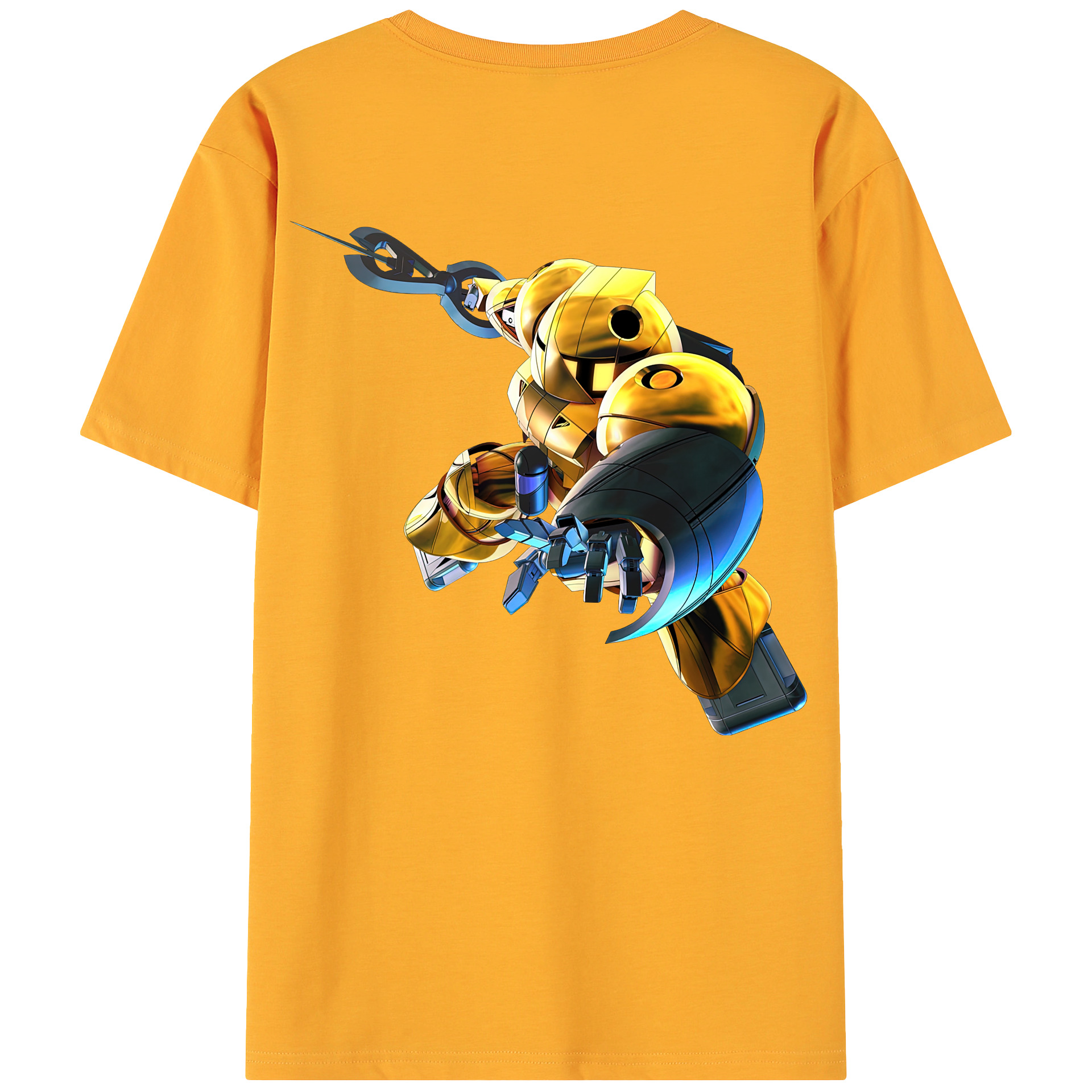 （画像用） 機動戦士ガンダム Mobile Suit Gundam 綿100％ メンズ半袖Tシャツ（バックプリント） 通気性