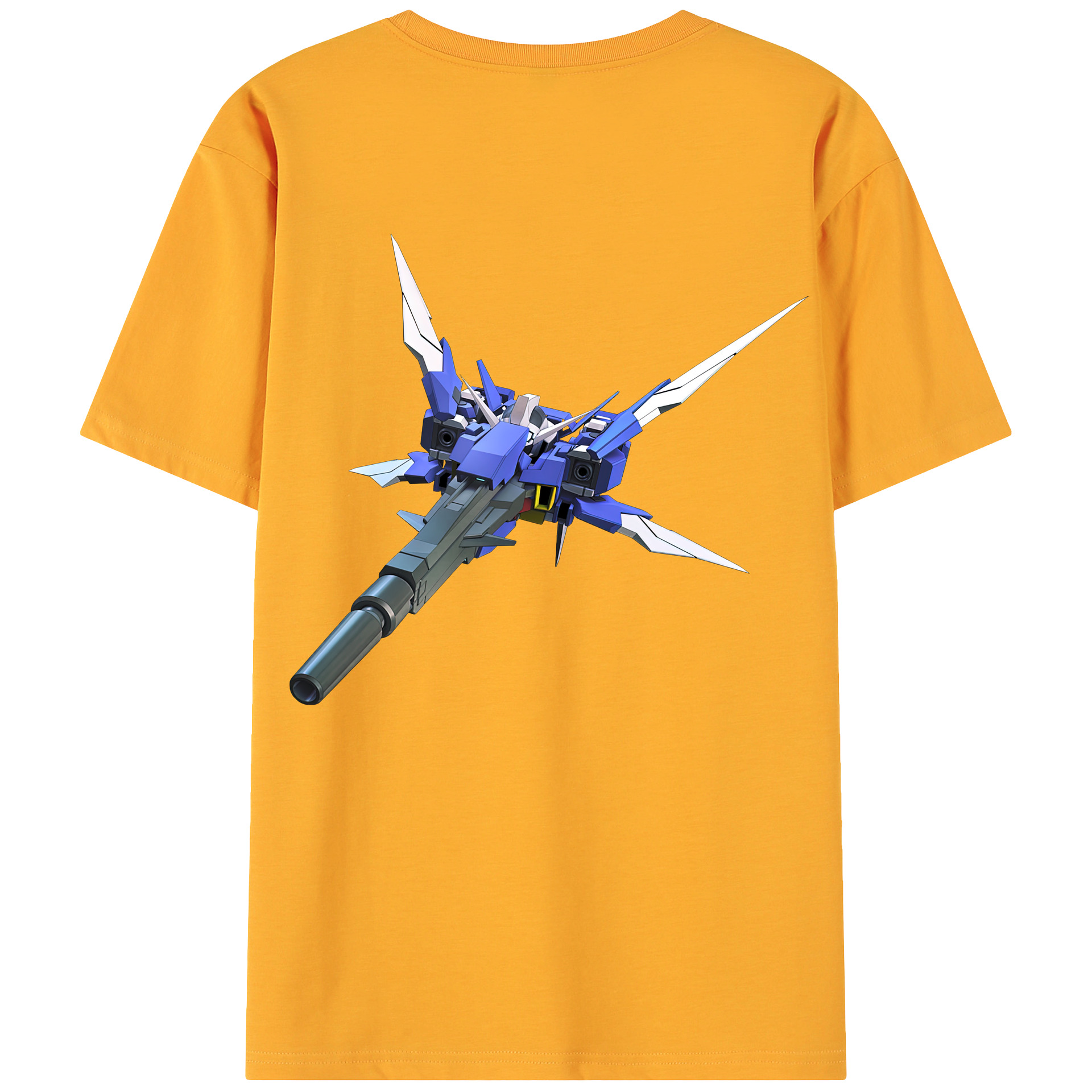 （画像用） 機動戦士ガンダム Mobile Suit Gundam 綿100％ メンズ半袖Tシャツ（バックプリント） 通気性