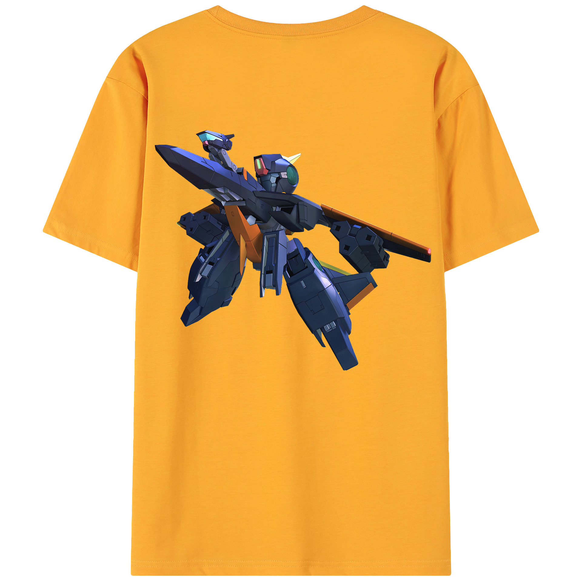 （画像用） 機動戦士ガンダム Mobile Suit Gundam 綿100％ メンズ半袖Tシャツ（バックプリント） 通気性