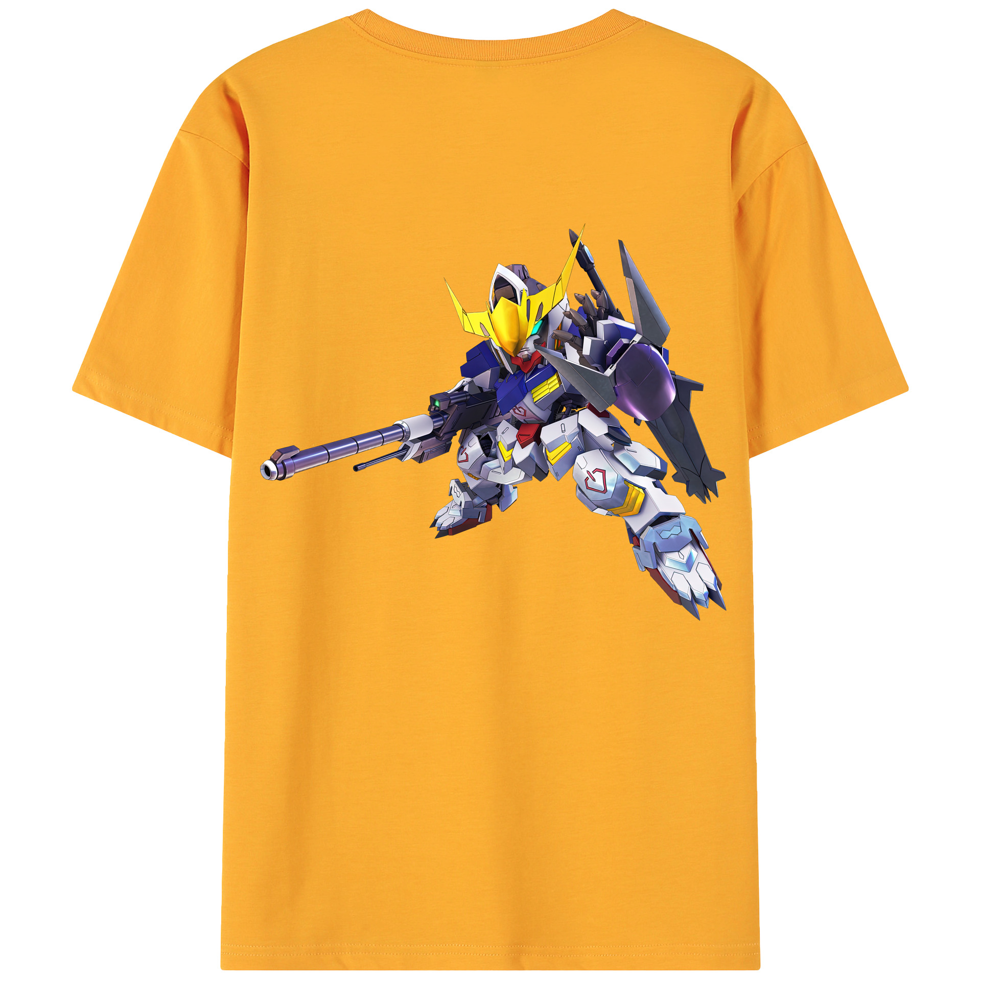 （画像用） 機動戦士ガンダム Mobile Suit Gundam 綿100％ メンズ半袖Tシャツ（バックプリント） 通気性