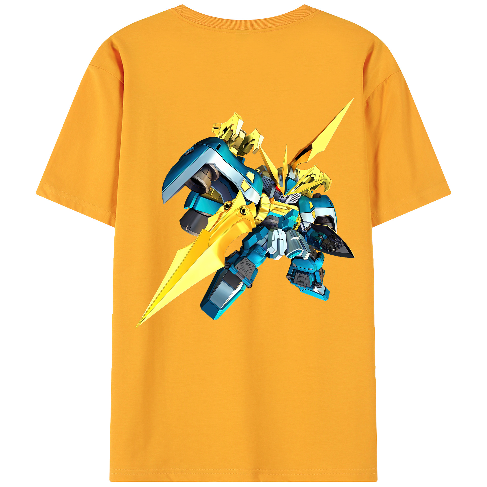 （画像用） 機動戦士ガンダム Mobile Suit Gundam 綿100％ メンズ半袖Tシャツ（バックプリント） 通気性