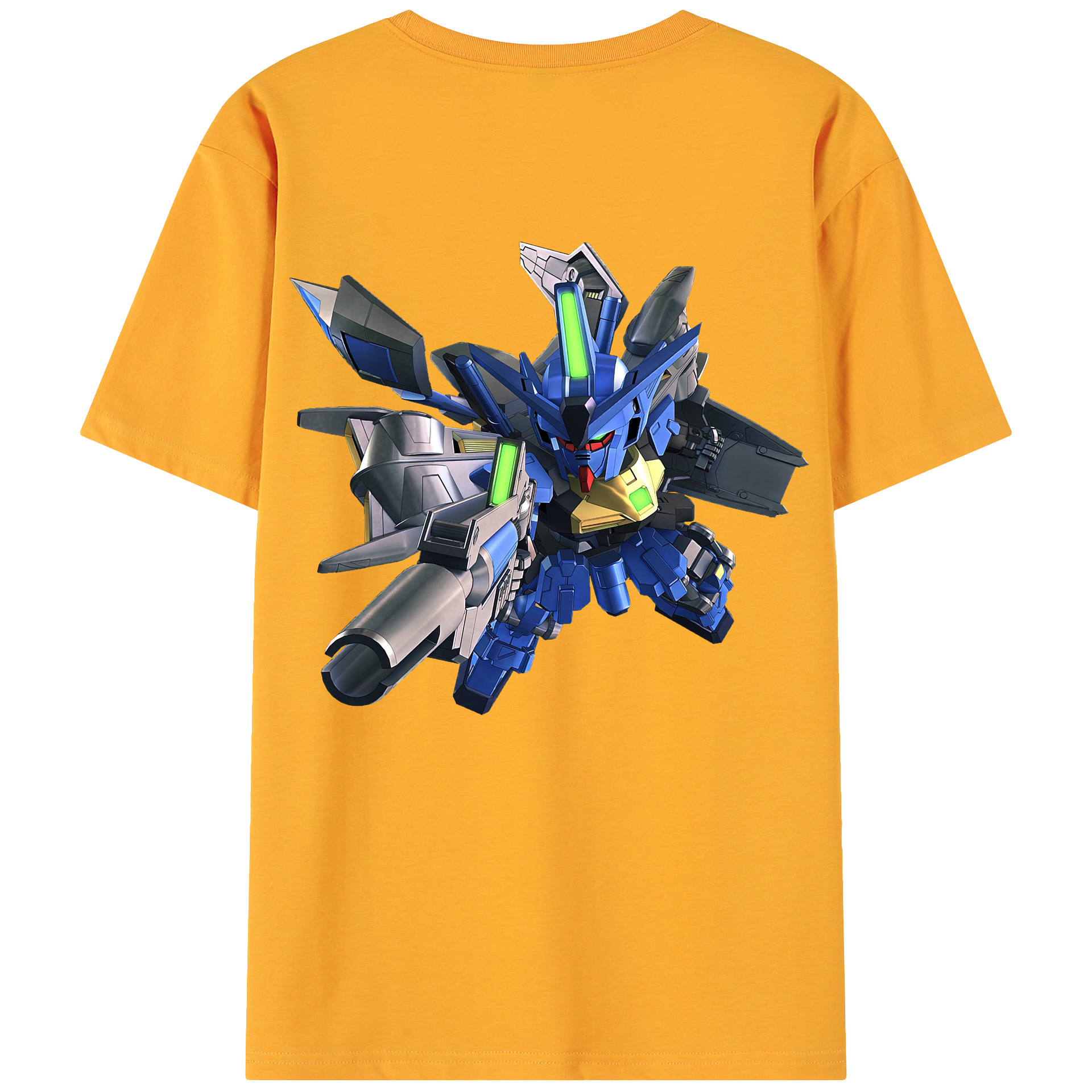 （画像用） 機動戦士ガンダム Mobile Suit Gundam 綿100％ メンズ半袖Tシャツ（バックプリント） 通気性