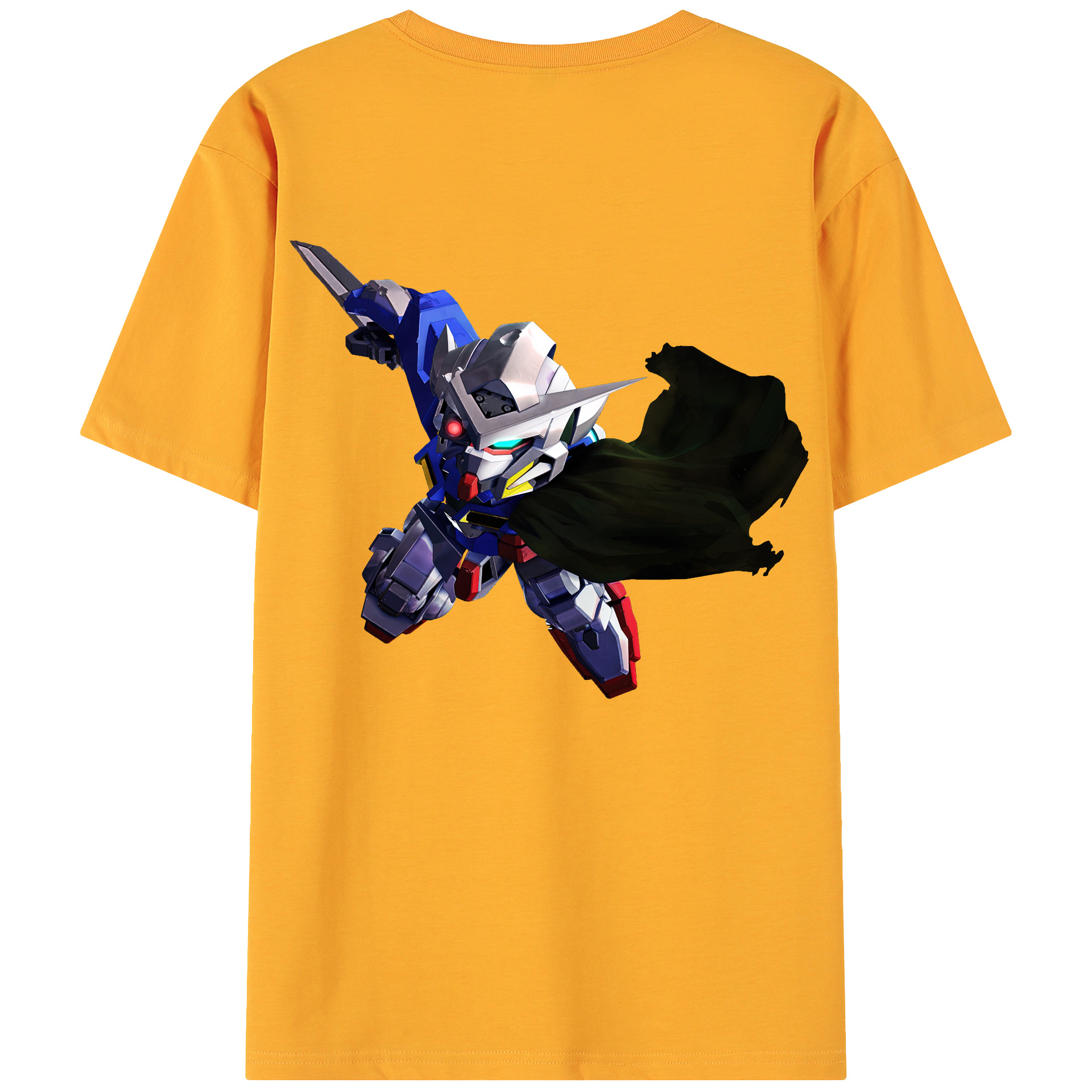 （画像用） 機動戦士ガンダム Mobile Suit Gundam 綿100％ メンズ半袖Tシャツ（バックプリント） 通気性