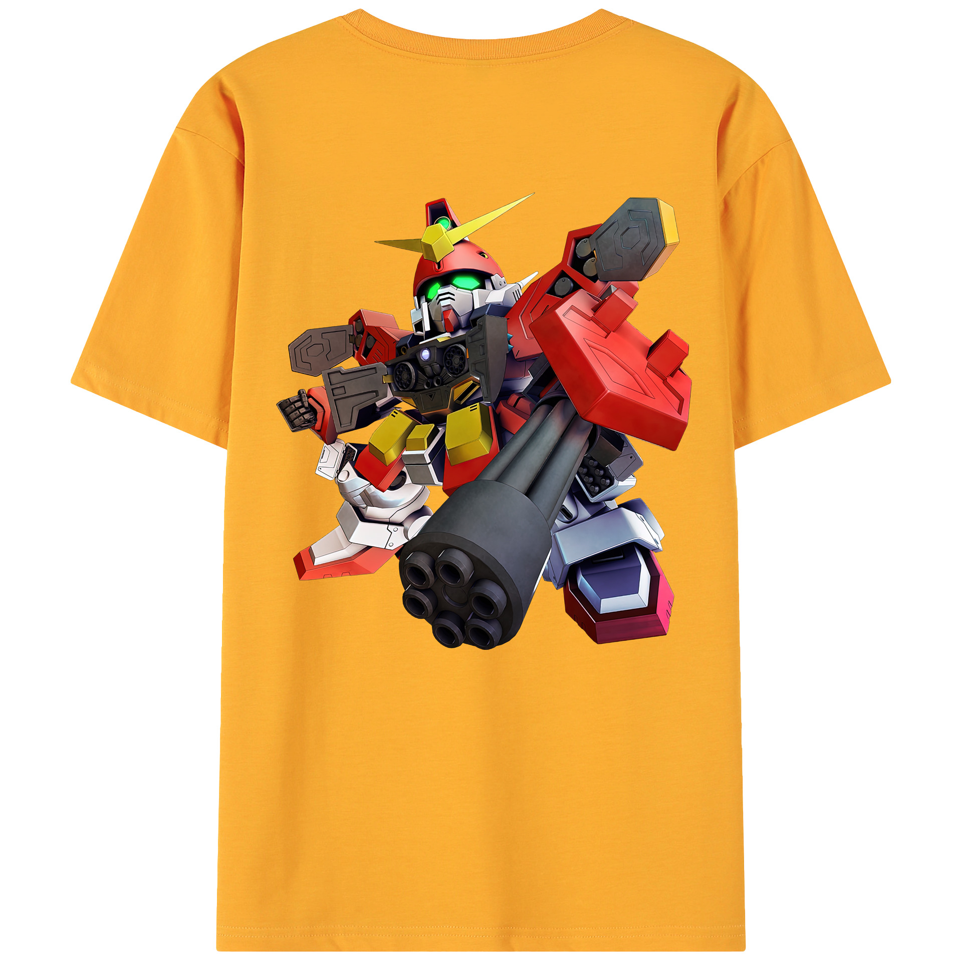 （画像用） 機動戦士ガンダム Mobile Suit Gundam 綿100％ メンズ半袖Tシャツ（バックプリント） 通気性