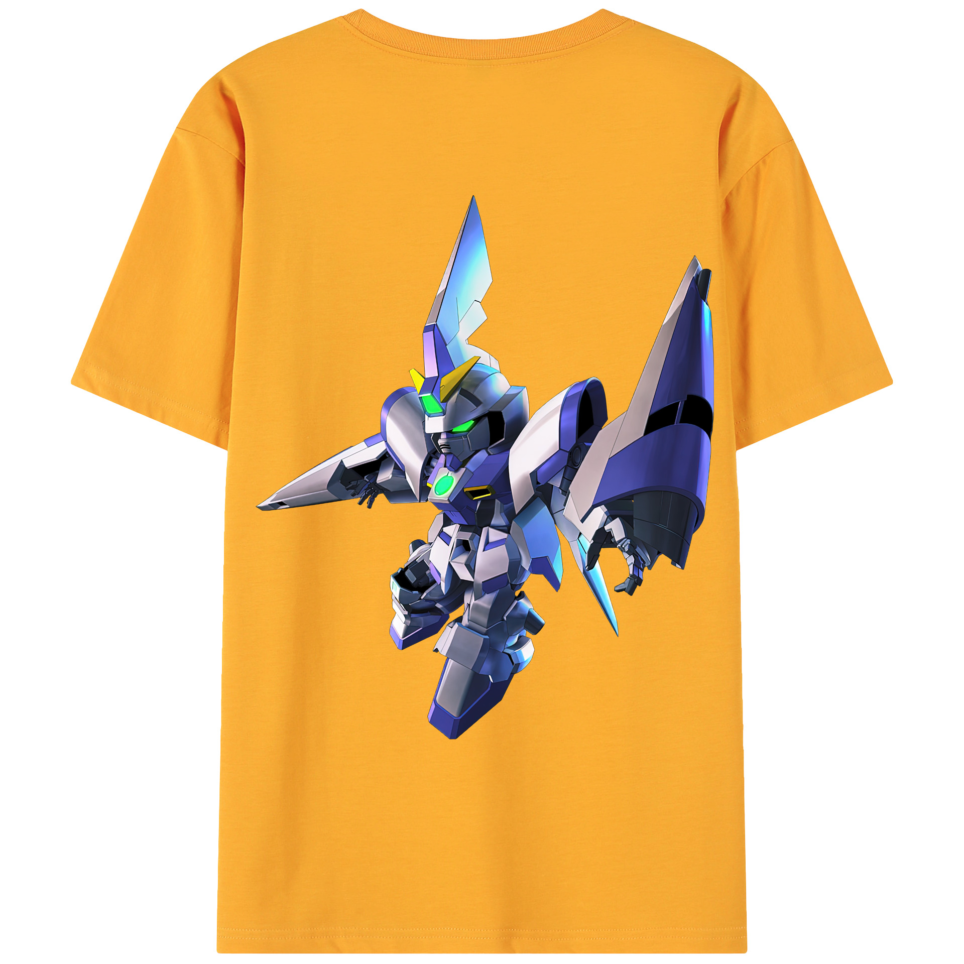 （画像用） 機動戦士ガンダム Mobile Suit Gundam 綿100％ メンズ半袖Tシャツ（バックプリント） 通気性