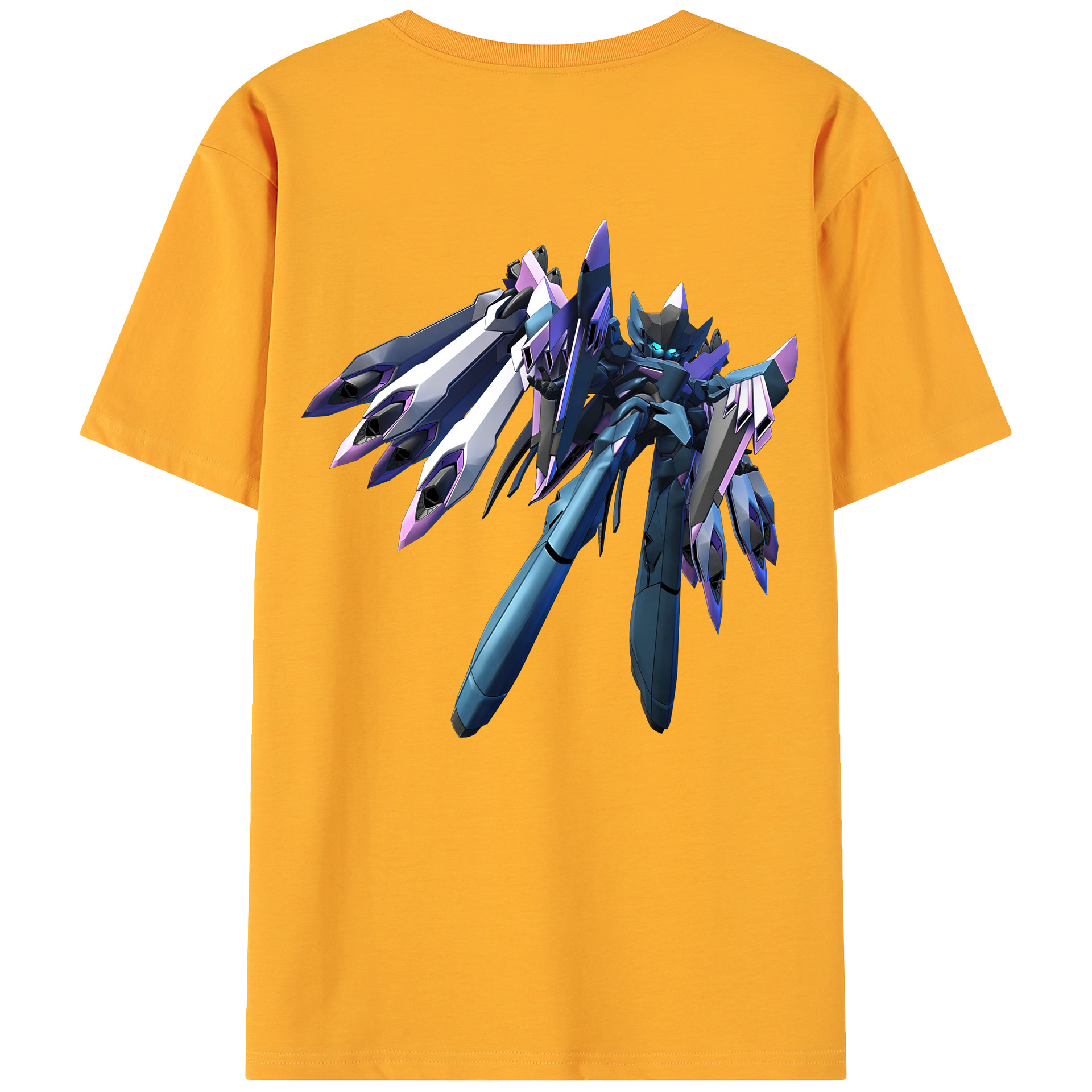 （画像用） 機動戦士ガンダム Mobile Suit Gundam 綿100％ メンズ半袖Tシャツ（バックプリント） 通気性