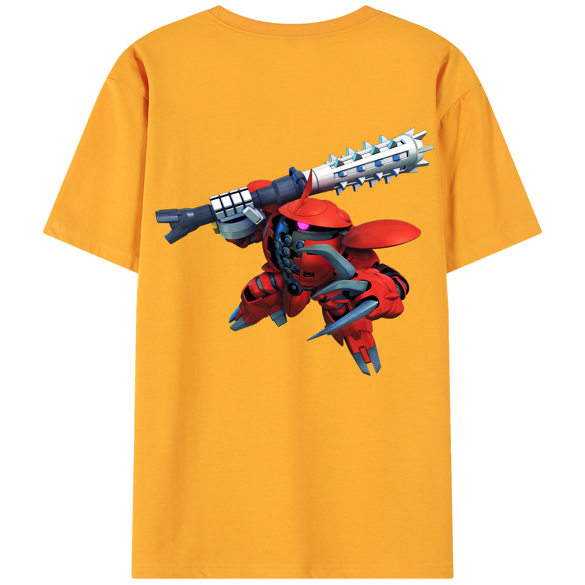 （画像用） 機動戦士ガンダム Mobile Suit Gundam 綿100％ メンズ半袖Tシャツ（バックプリント） 通気性