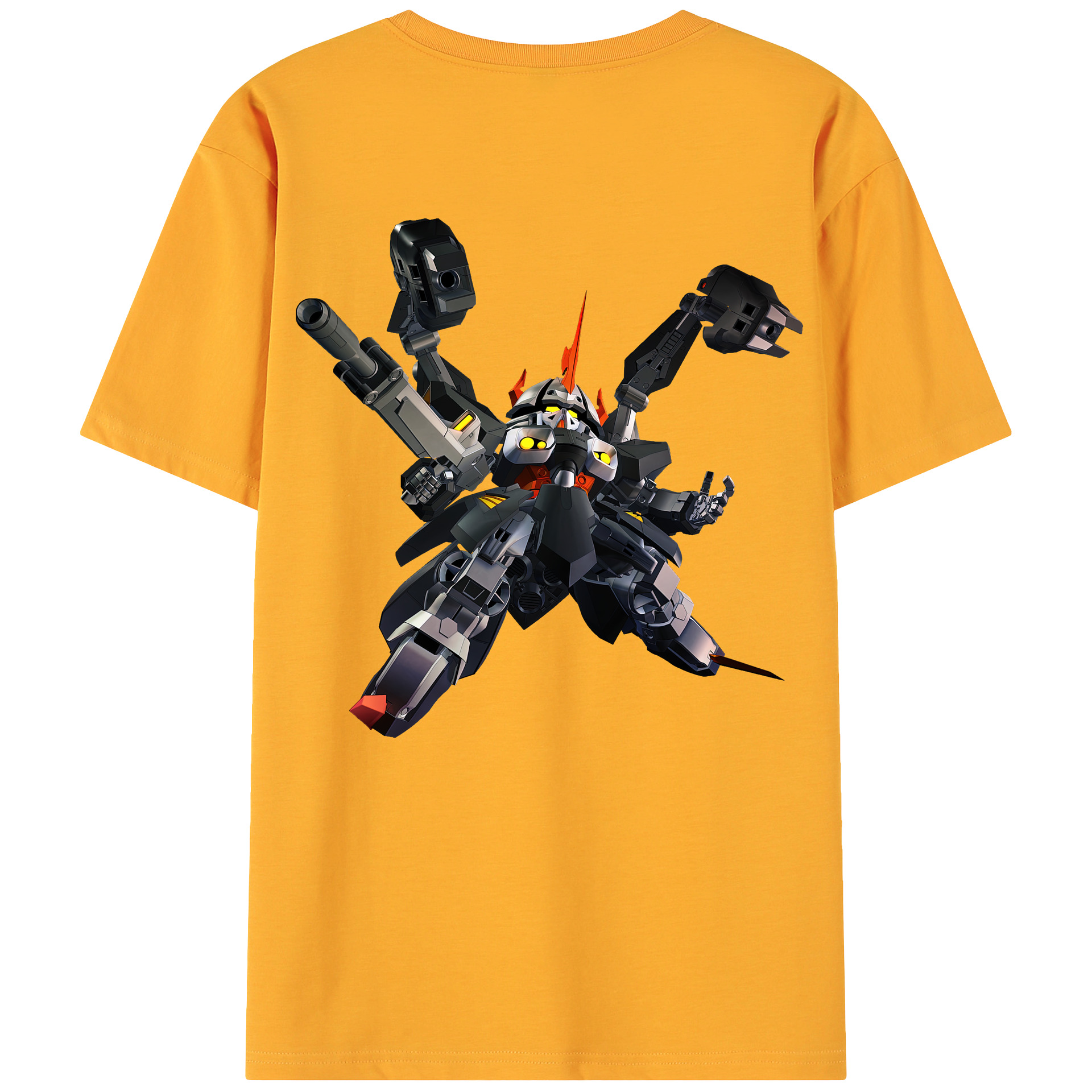 （画像用） 機動戦士ガンダム Mobile Suit Gundam 綿100％ メンズ半袖Tシャツ（バックプリント） 通気性