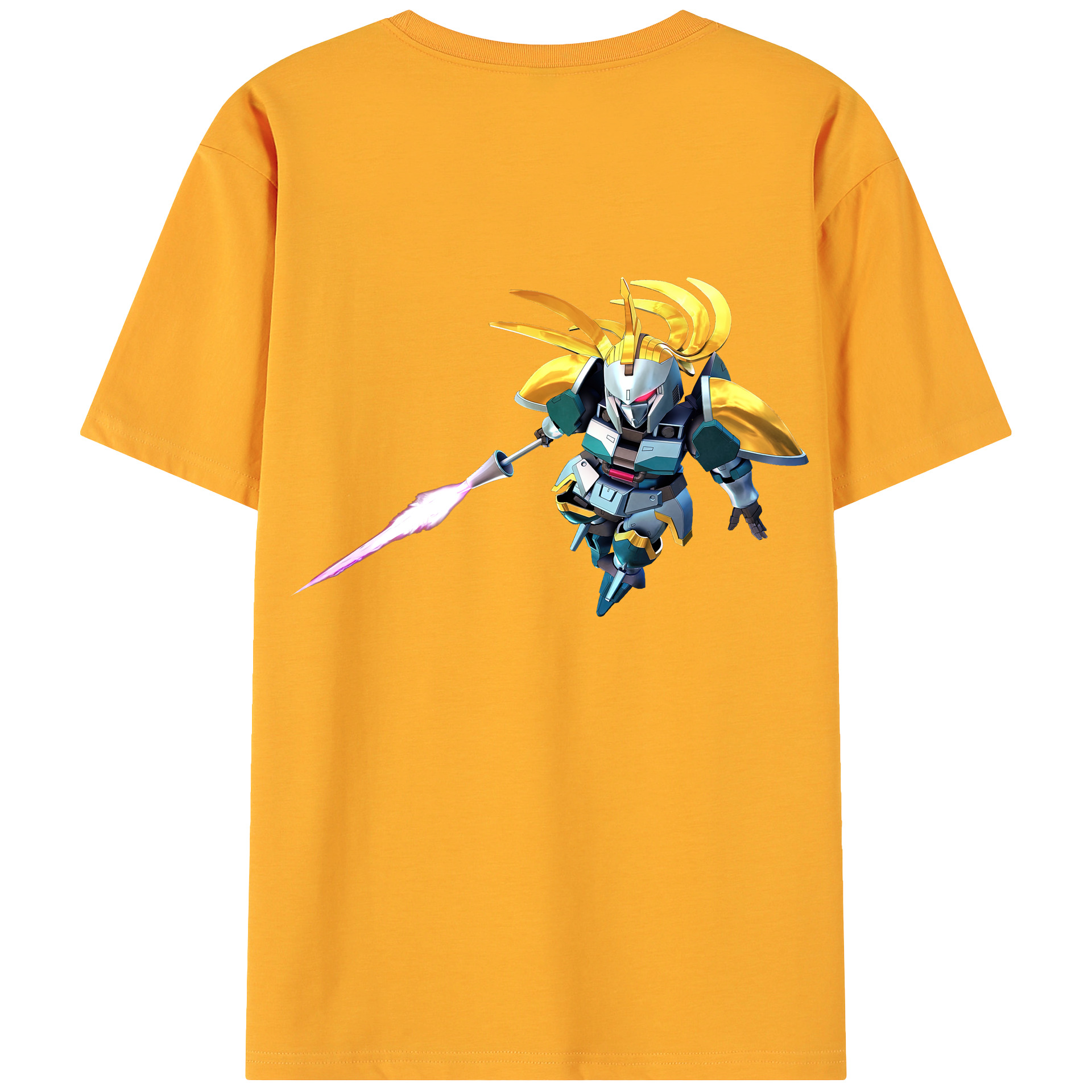 （画像用） 機動戦士ガンダム Mobile Suit Gundam 綿100％ メンズ半袖Tシャツ（バックプリント） 通気性