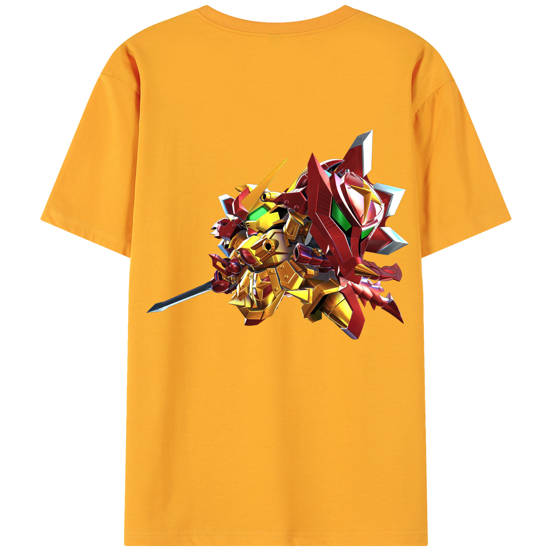 （画像用） 機動戦士ガンダム Mobile Suit Gundam 綿100％ メンズ半袖Tシャツ（バックプリント） 通気性
