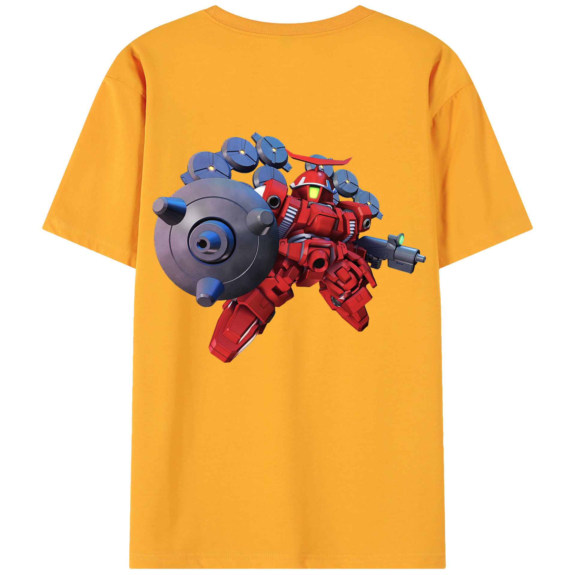 （画像用） 機動戦士ガンダム Mobile Suit Gundam 綿100％ メンズ半袖Tシャツ（バックプリント） 通気性
