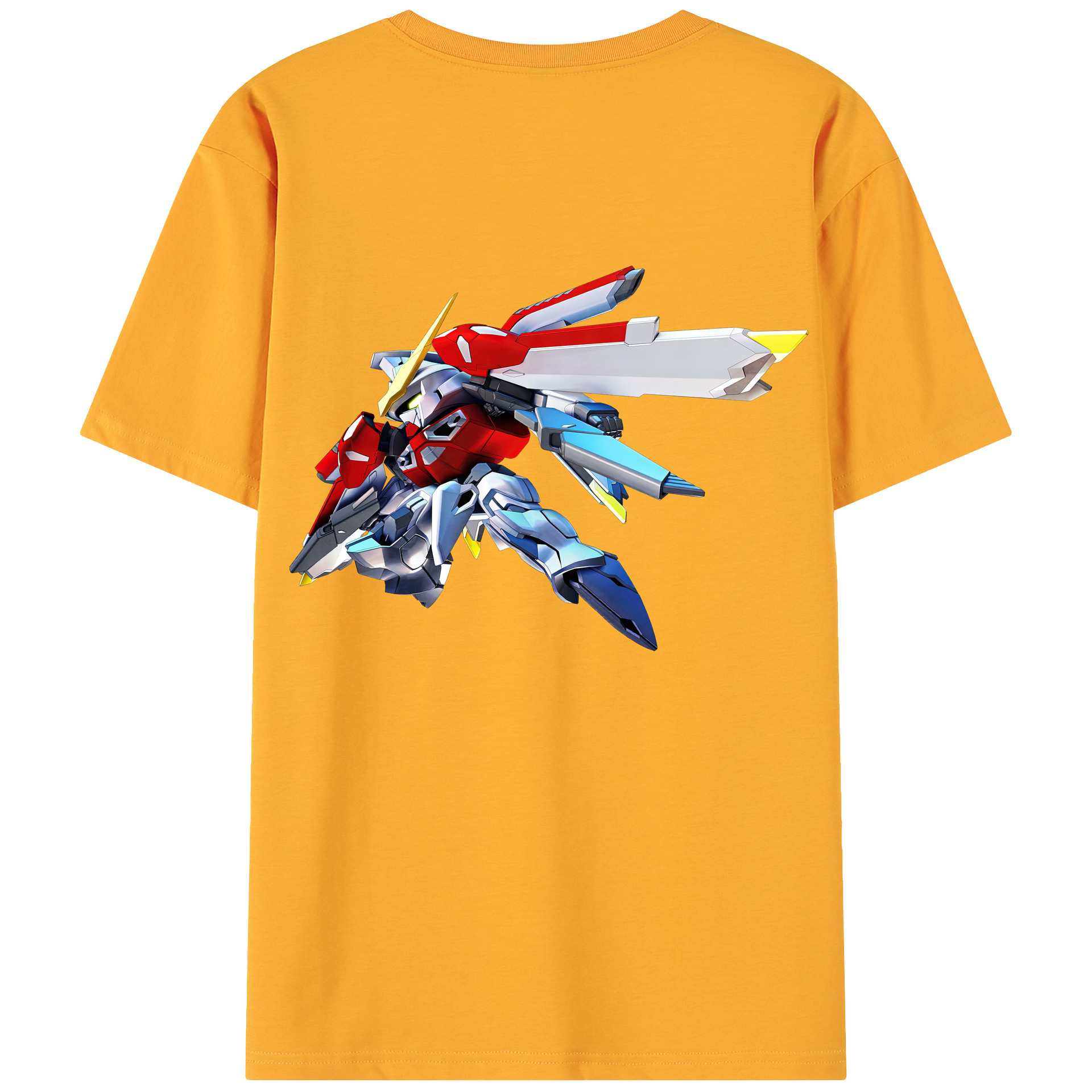 （画像用） 機動戦士ガンダム Mobile Suit Gundam 綿100％ メンズ半袖Tシャツ（バックプリント） 通気性