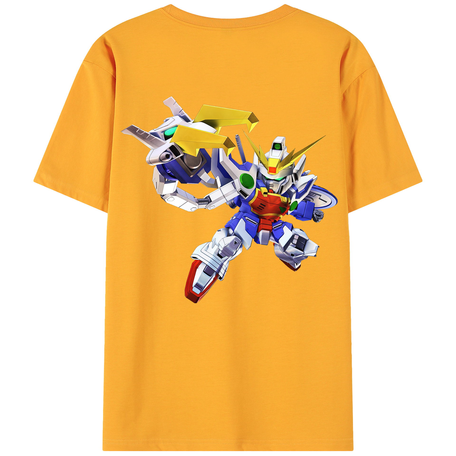 （画像用） 機動戦士ガンダム Mobile Suit Gundam 綿100％ メンズ半袖Tシャツ（バックプリント） 通気性