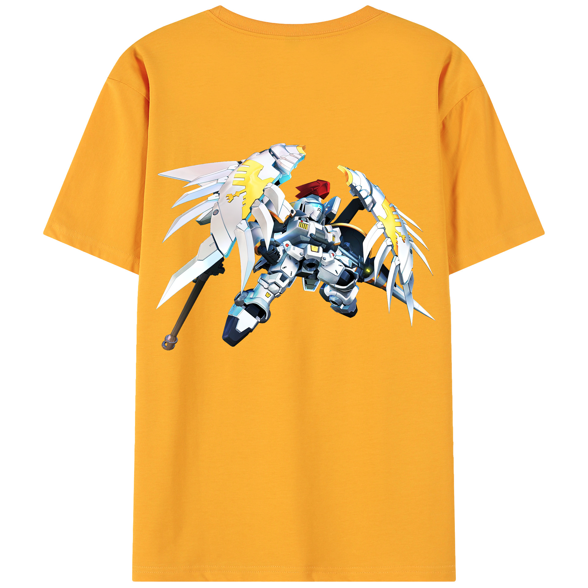 （画像用） 機動戦士ガンダム Mobile Suit Gundam 綿100％ メンズ半袖Tシャツ（バックプリント） 通気性