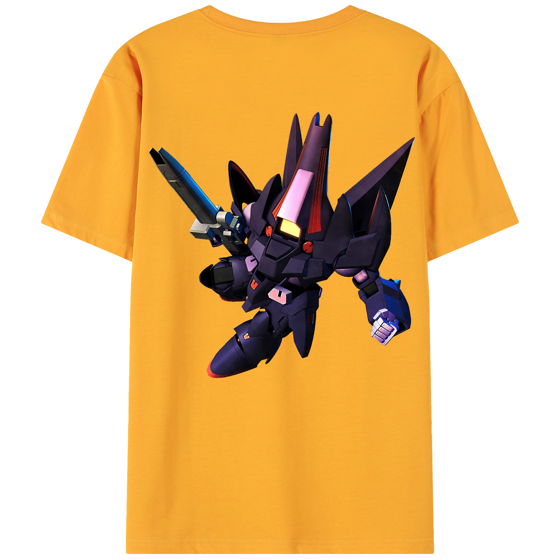 （画像用） 機動戦士ガンダム Mobile Suit Gundam 綿100％ メンズ半袖Tシャツ（バックプリント） 通気性