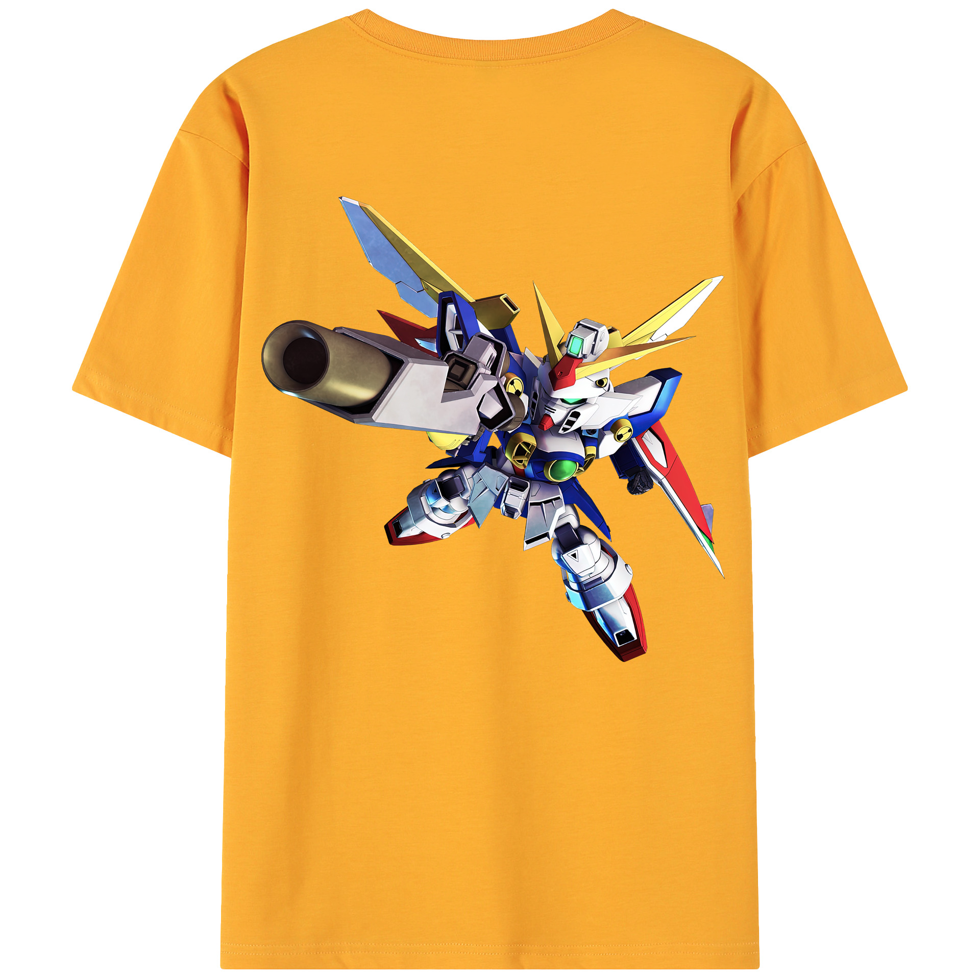 （画像用） 機動戦士ガンダム Mobile Suit Gundam 綿100％ メンズ半袖Tシャツ（バックプリント） 通気性