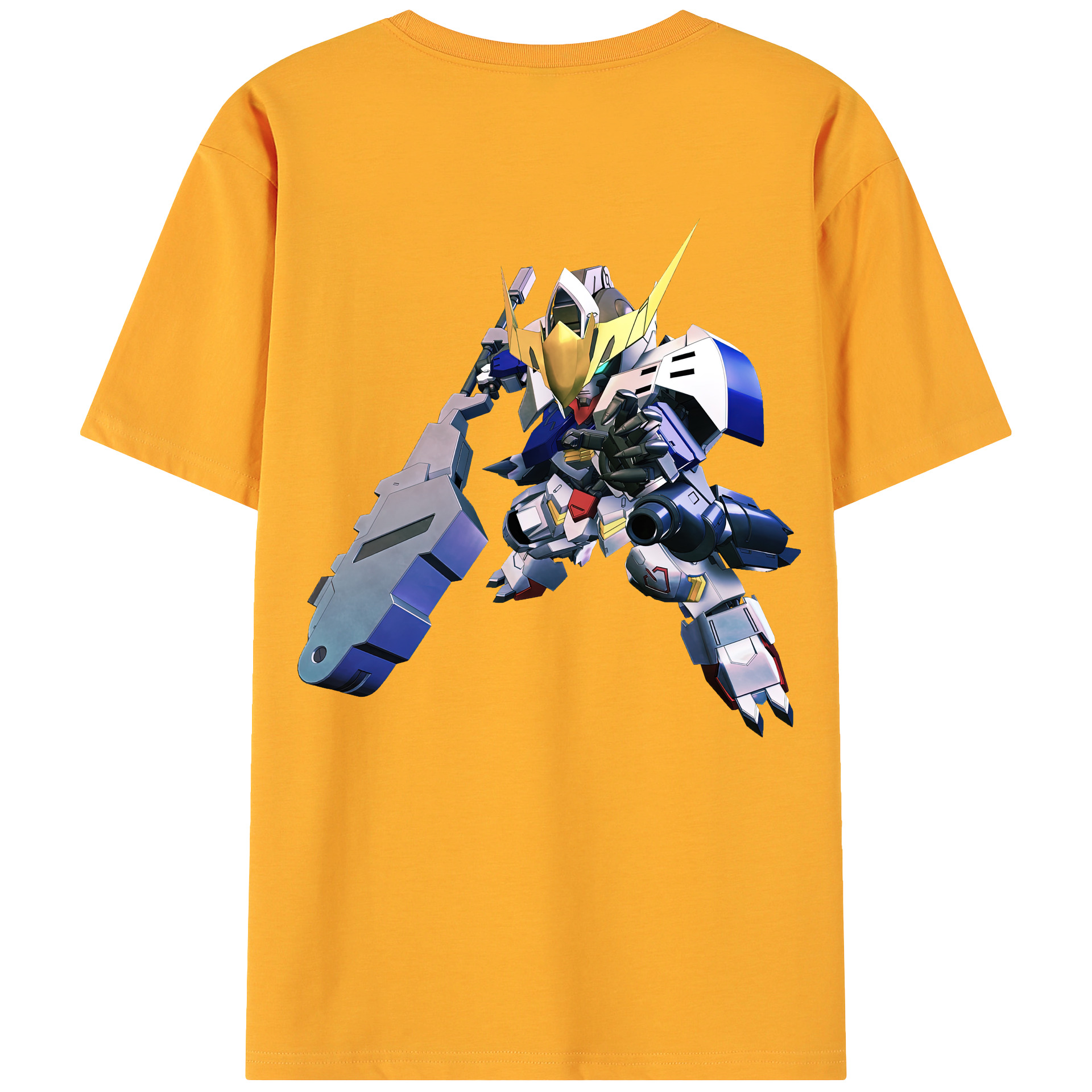 （画像用） 機動戦士ガンダム Mobile Suit Gundam 綿100％ メンズ半袖Tシャツ（バックプリント） 通気性