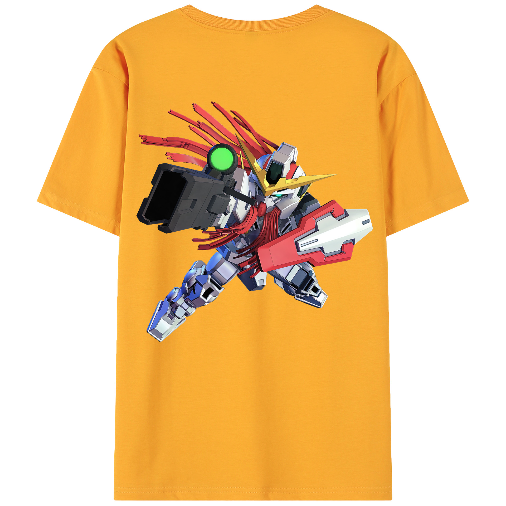 （画像用） 機動戦士ガンダム Mobile Suit Gundam 綿100％ メンズ半袖Tシャツ（バックプリント） 通気性