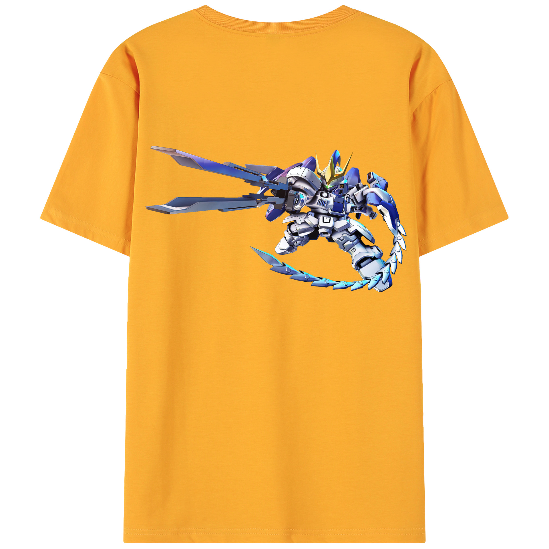 （画像用） 機動戦士ガンダム Mobile Suit Gundam 綿100％ メンズ半袖Tシャツ（バックプリント） 通気性