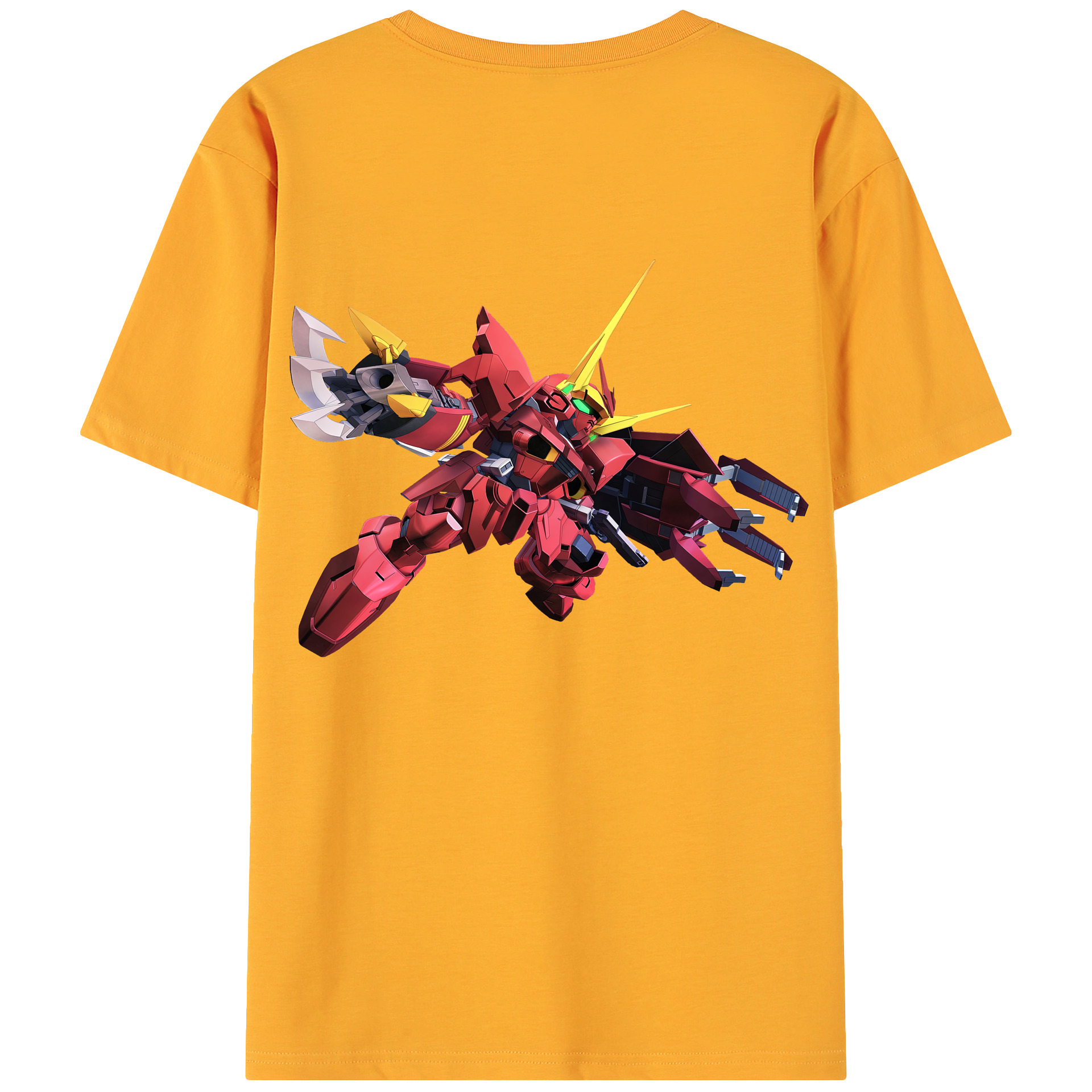 （画像用） 機動戦士ガンダム Mobile Suit Gundam 綿100％ メンズ半袖Tシャツ（バックプリント） 通気性