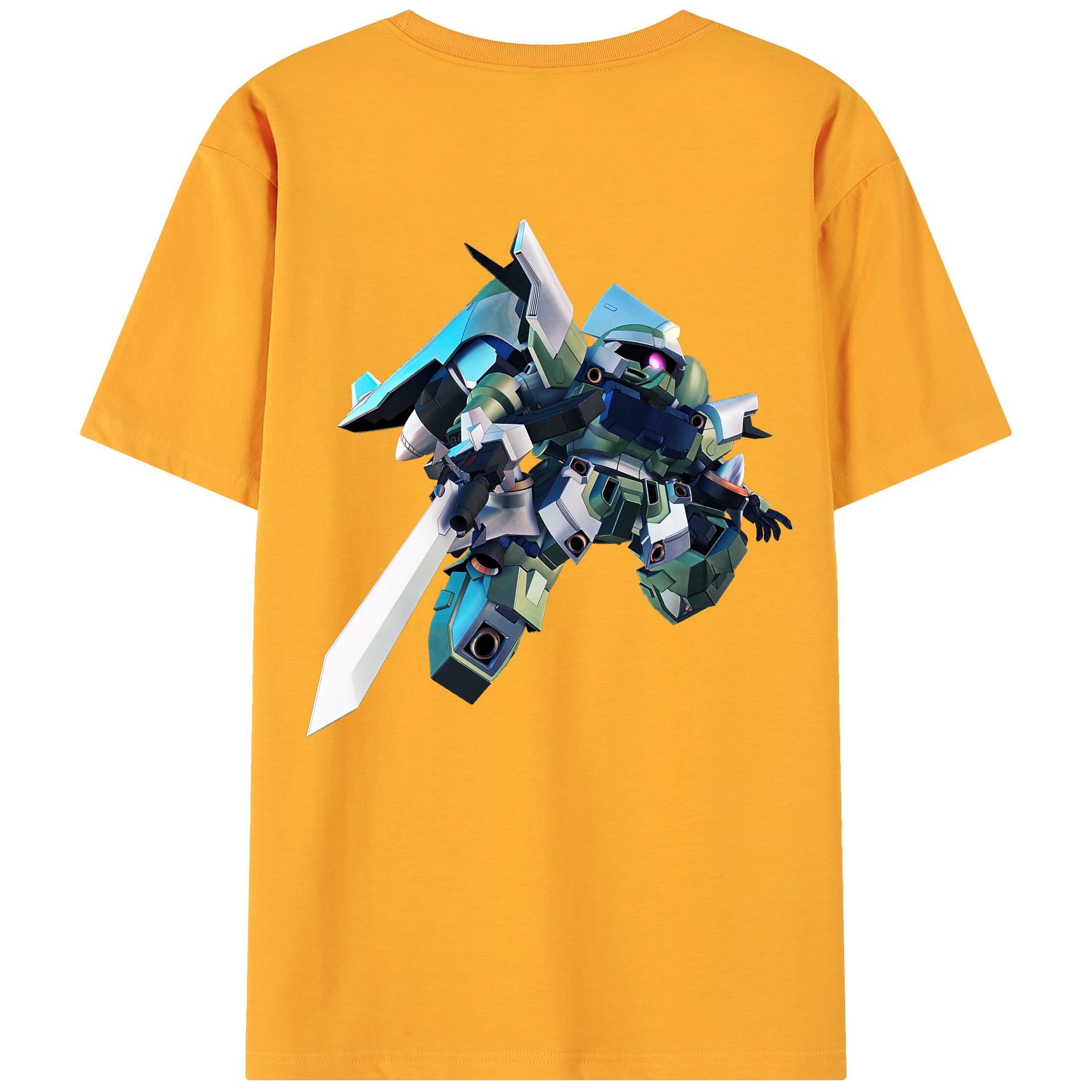 （画像用） 機動戦士ガンダム Mobile Suit Gundam 綿100％ メンズ半袖Tシャツ（バックプリント） 通気性