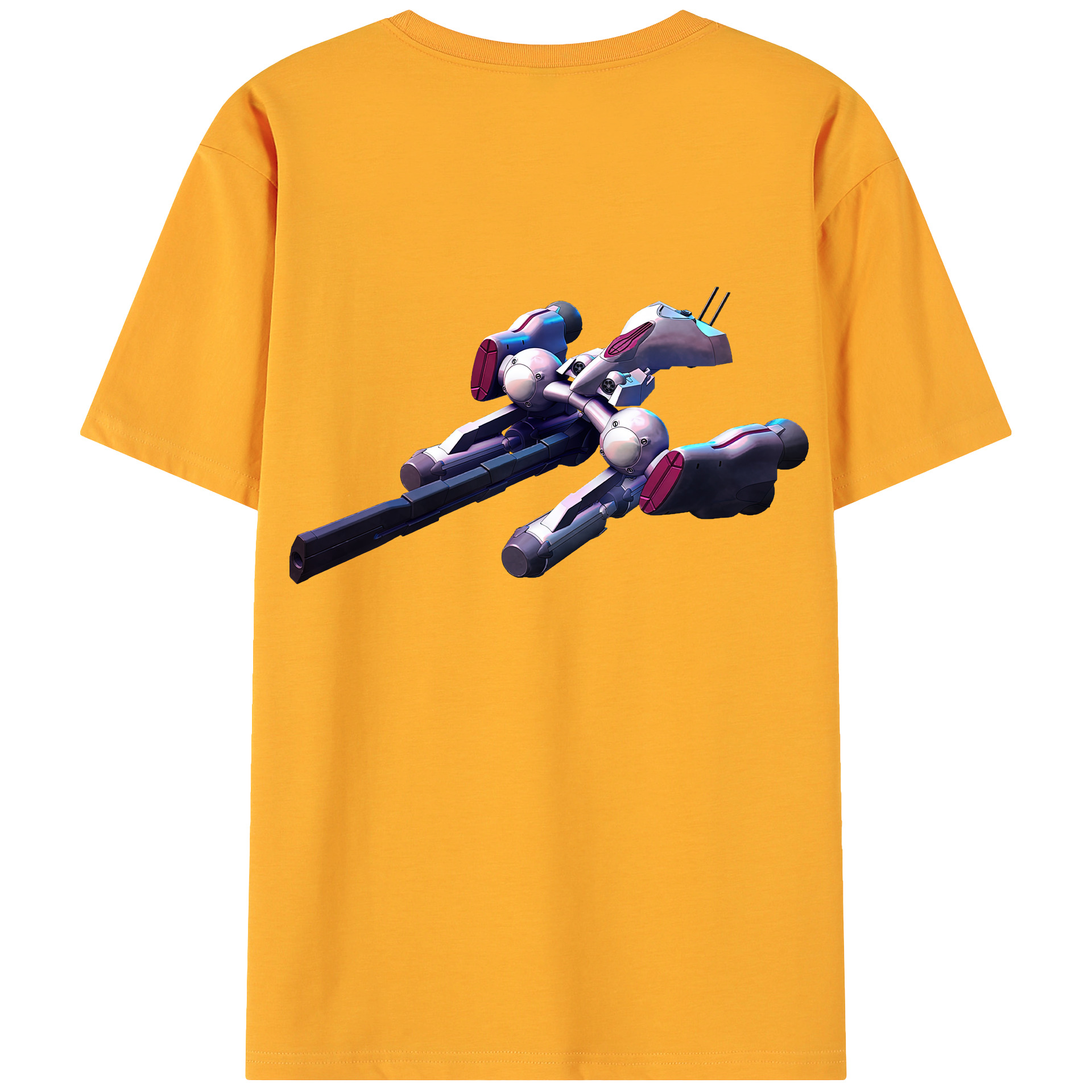 （画像用） 機動戦士ガンダム Mobile Suit Gundam 綿100％ メンズ半袖Tシャツ（バックプリント） 通気性