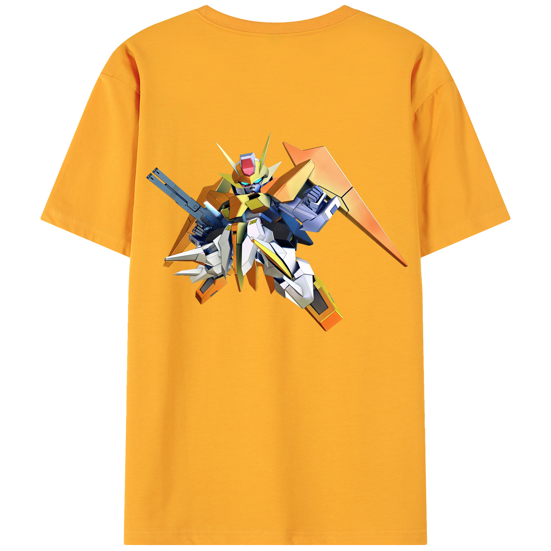 （画像用） 機動戦士ガンダム Mobile Suit Gundam 綿100％ メンズ半袖Tシャツ（バックプリント） 通気性