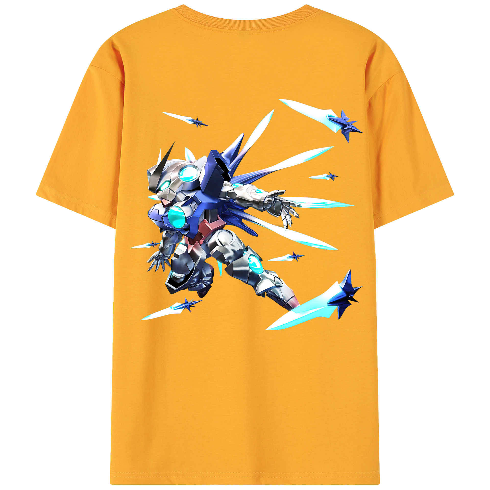 （画像用） 機動戦士ガンダム Mobile Suit Gundam 綿100％ メンズ半袖Tシャツ（バックプリント） 通気性
