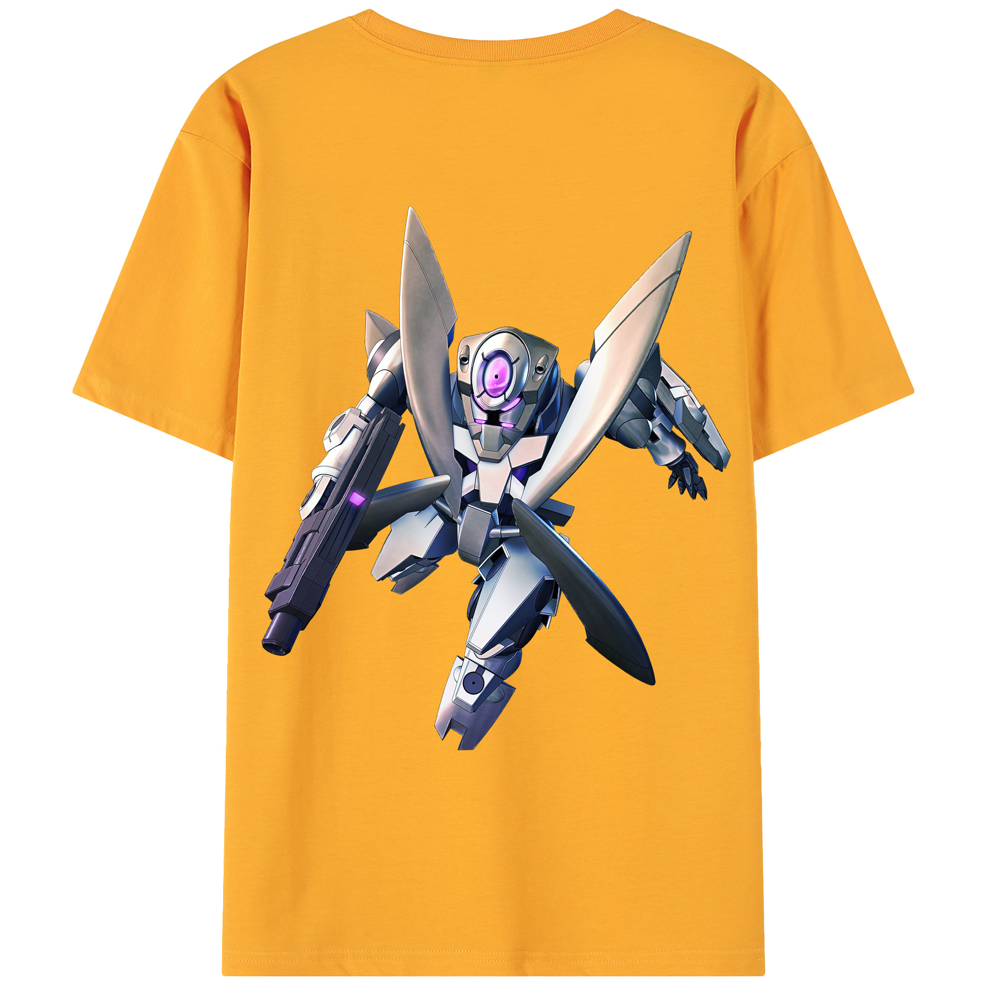 （画像用） 機動戦士ガンダム Mobile Suit Gundam 綿100％ メンズ半袖Tシャツ（バックプリント） 通気性