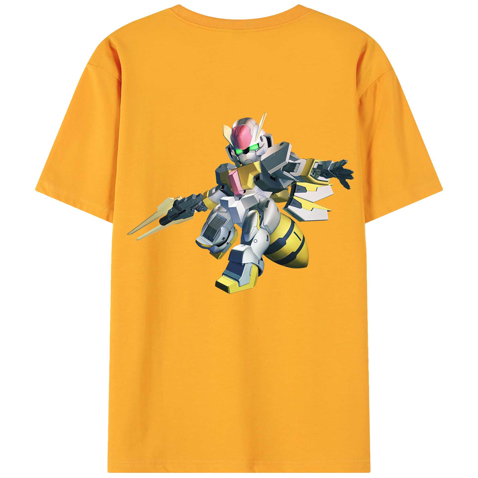 （画像用） 機動戦士ガンダム Mobile Suit Gundam 綿100％ メンズ半袖Tシャツ（バックプリント） 通気性