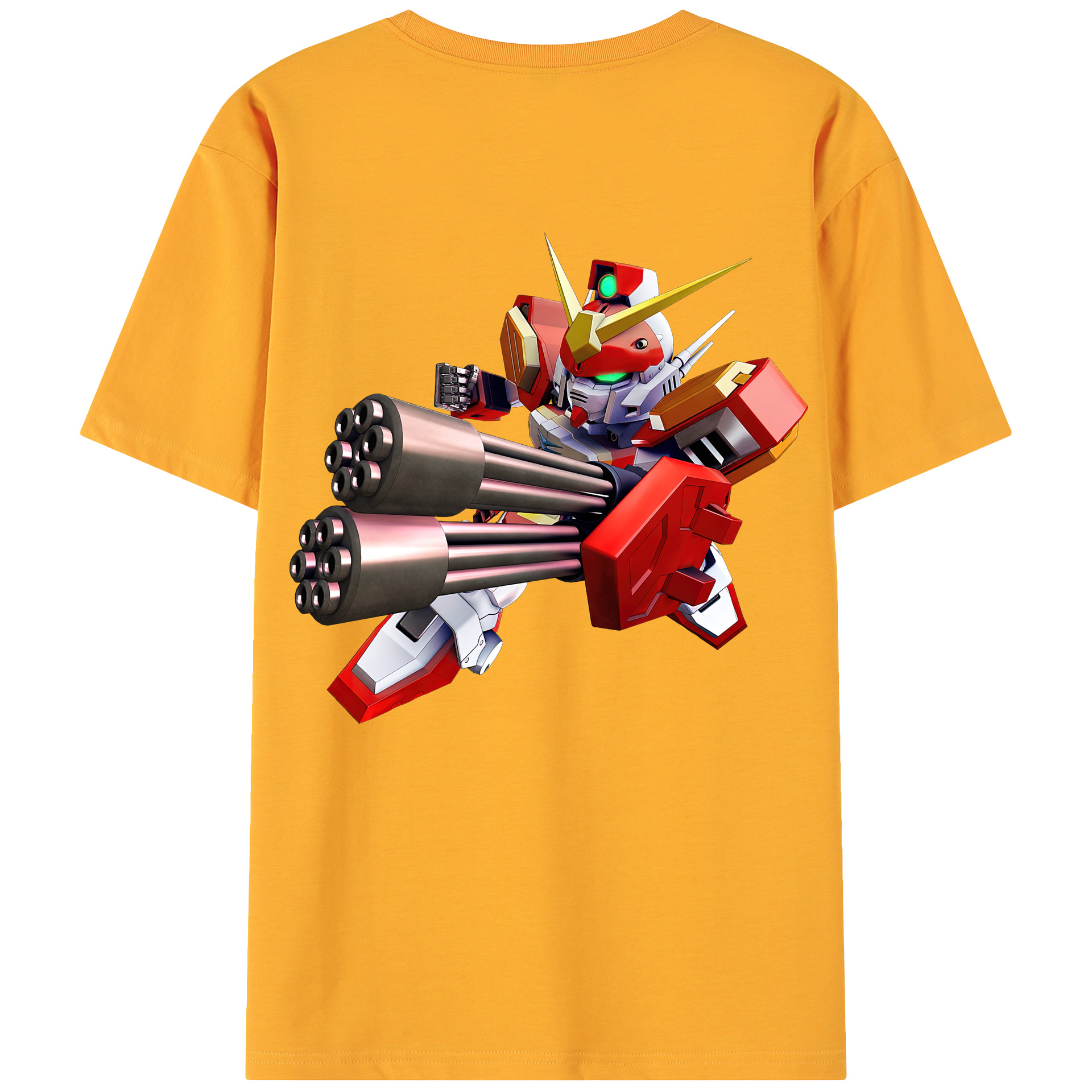 （画像用） 機動戦士ガンダム Mobile Suit Gundam 綿100％ メンズ半袖Tシャツ（バックプリント） 通気性
