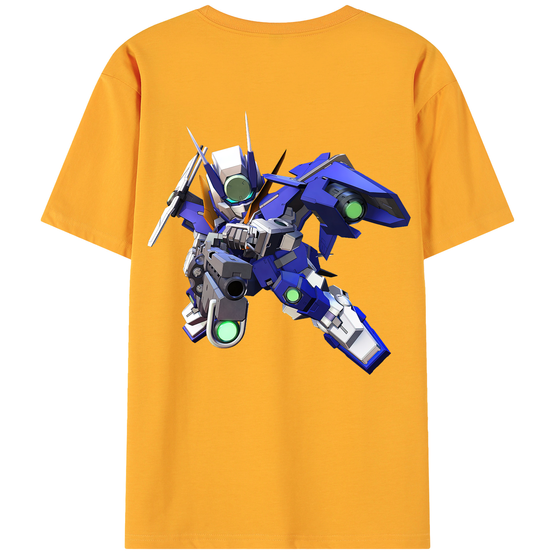 （画像用） 機動戦士ガンダム Mobile Suit Gundam 綿100％ メンズ半袖Tシャツ（バックプリント） 通気性