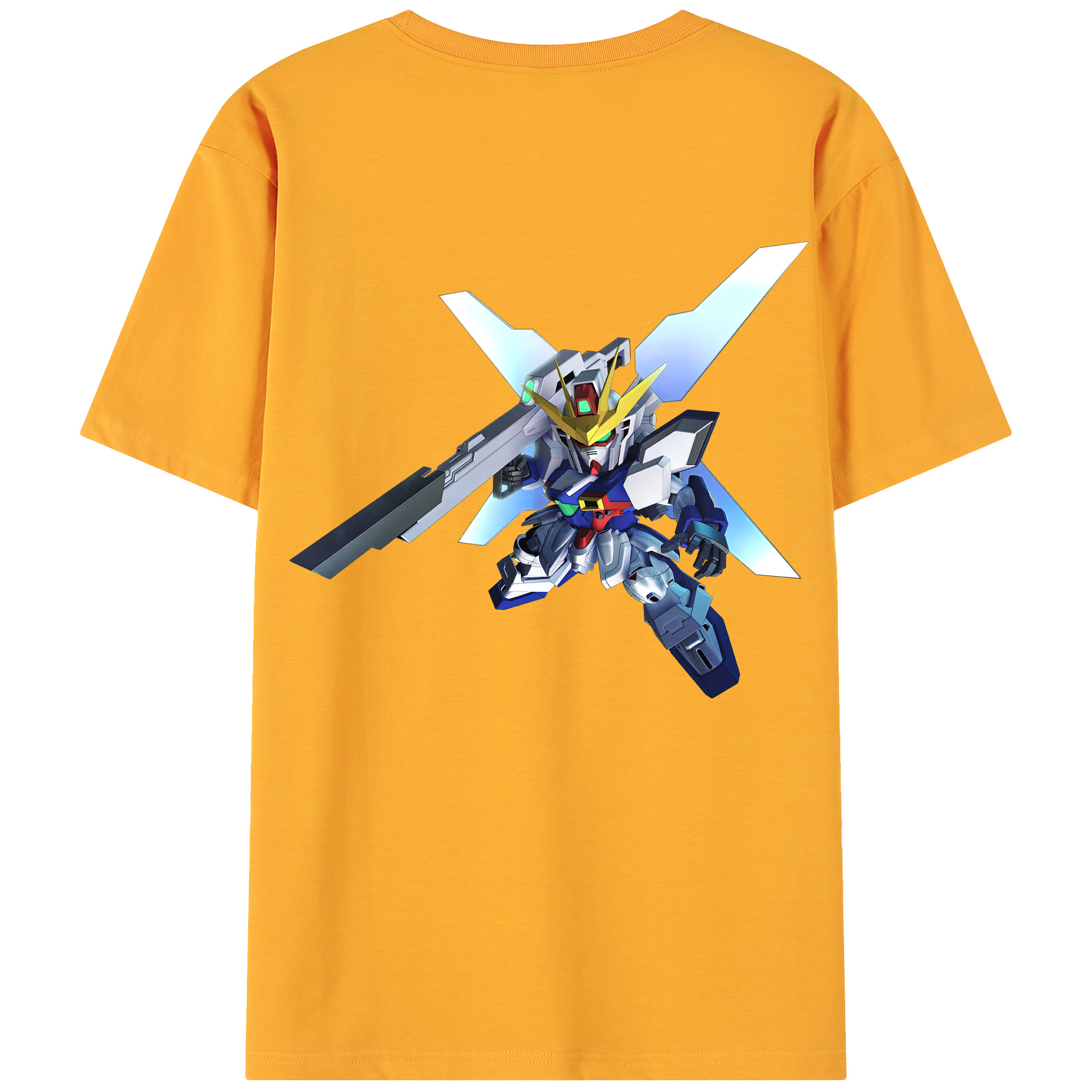（画像用） 機動戦士ガンダム Mobile Suit Gundam 綿100％ メンズ半袖Tシャツ（バックプリント） 通気性