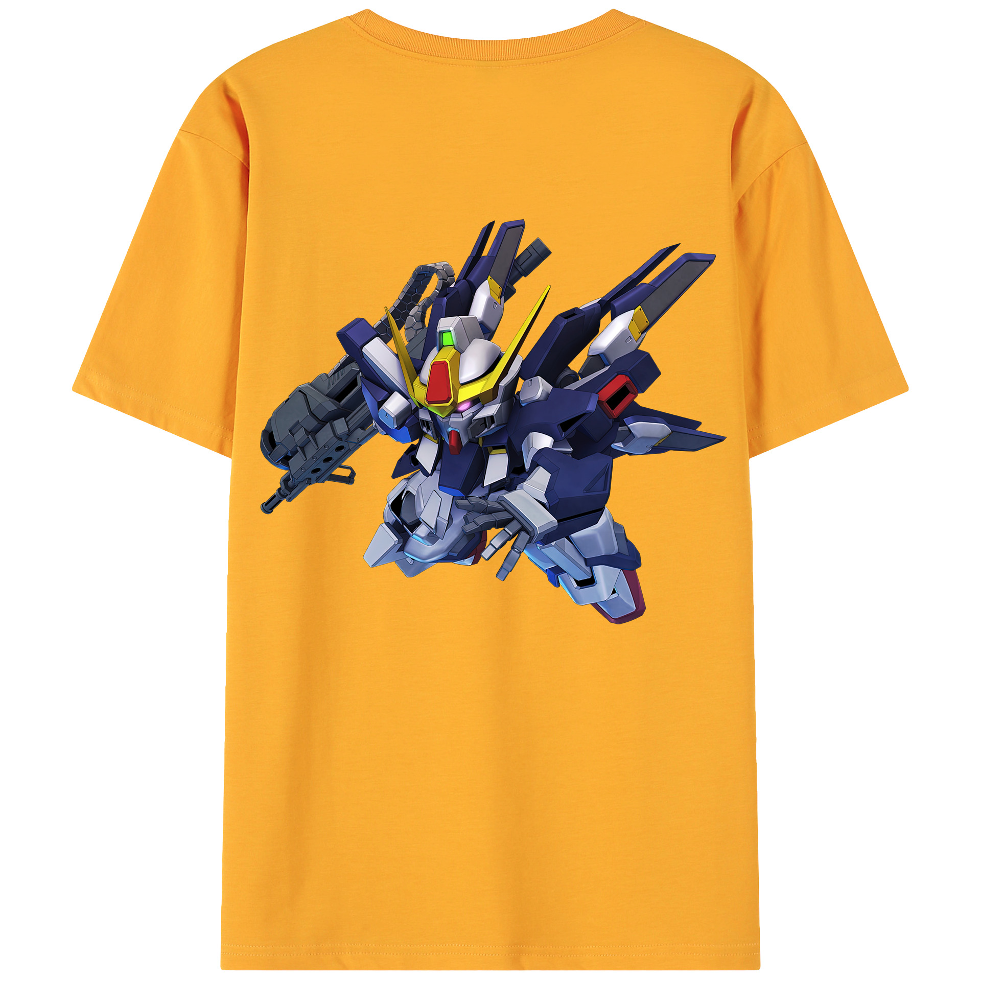 （画像用） 機動戦士ガンダム Mobile Suit Gundam 綿100％ メンズ半袖Tシャツ（バックプリント） 通気性