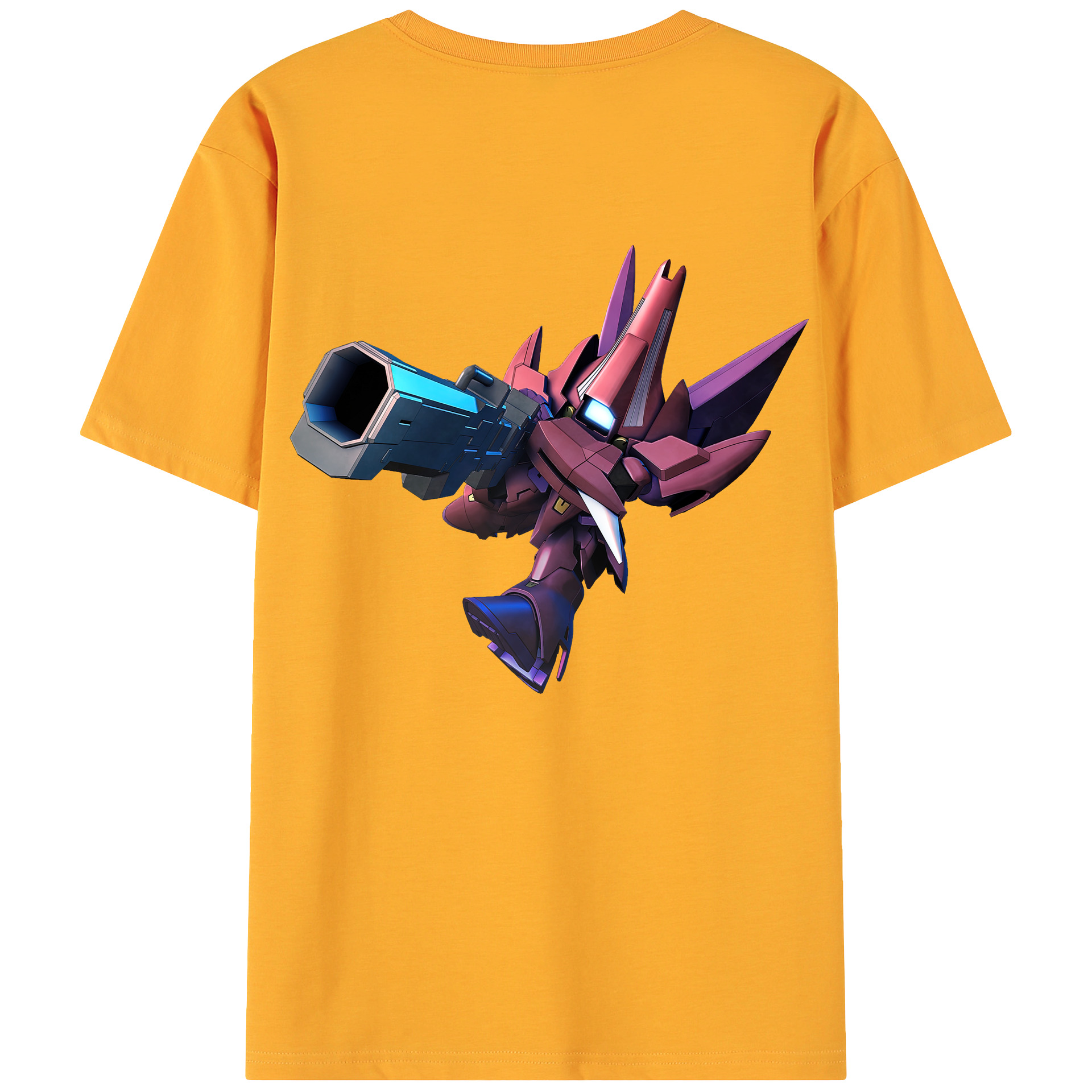 （画像用） 機動戦士ガンダム Mobile Suit Gundam 綿100％ メンズ半袖Tシャツ（バックプリント） 通気性