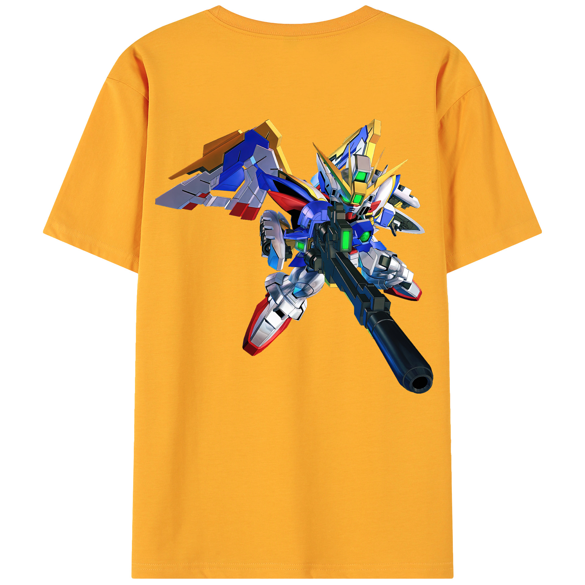 （画像用） 機動戦士ガンダム Mobile Suit Gundam 綿100％ メンズ半袖Tシャツ（バックプリント） 通気性