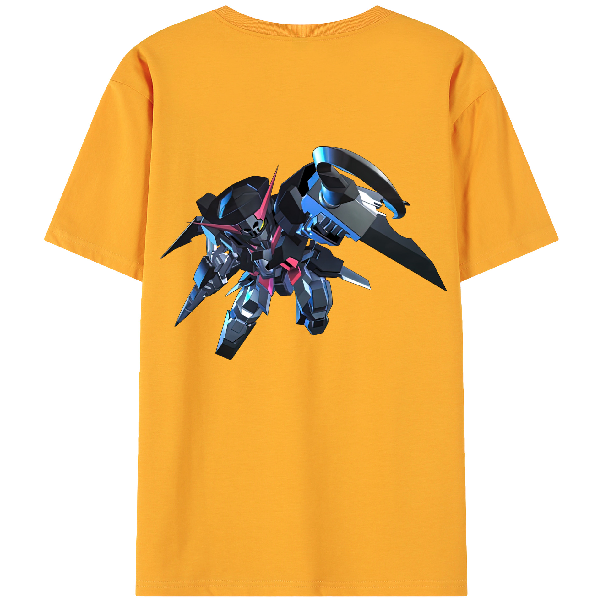 （画像用） 機動戦士ガンダム Mobile Suit Gundam 綿100％ メンズ半袖Tシャツ（バックプリント） 通気性