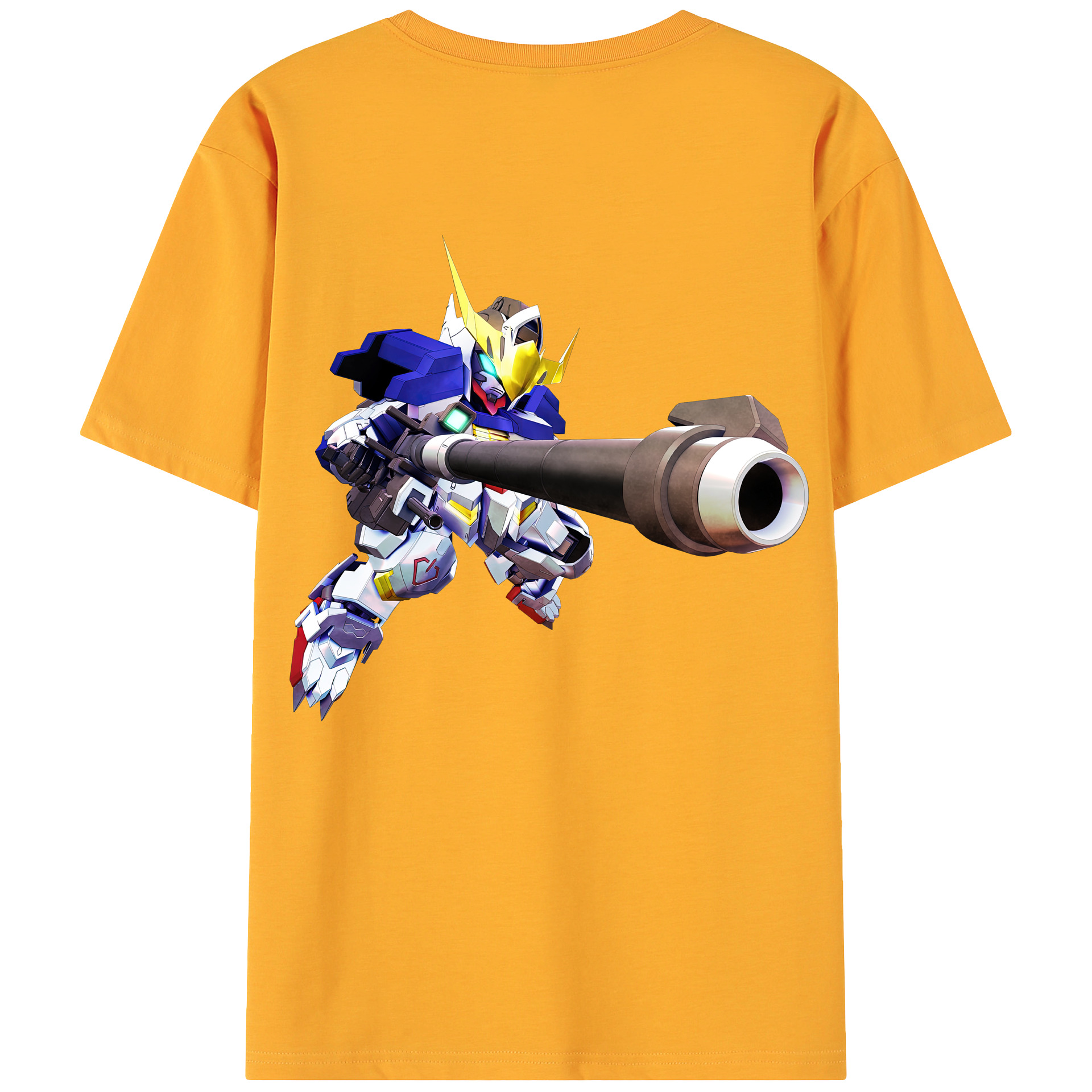 （画像用） 機動戦士ガンダム Mobile Suit Gundam 綿100％ メンズ半袖Tシャツ（バックプリント） 通気性