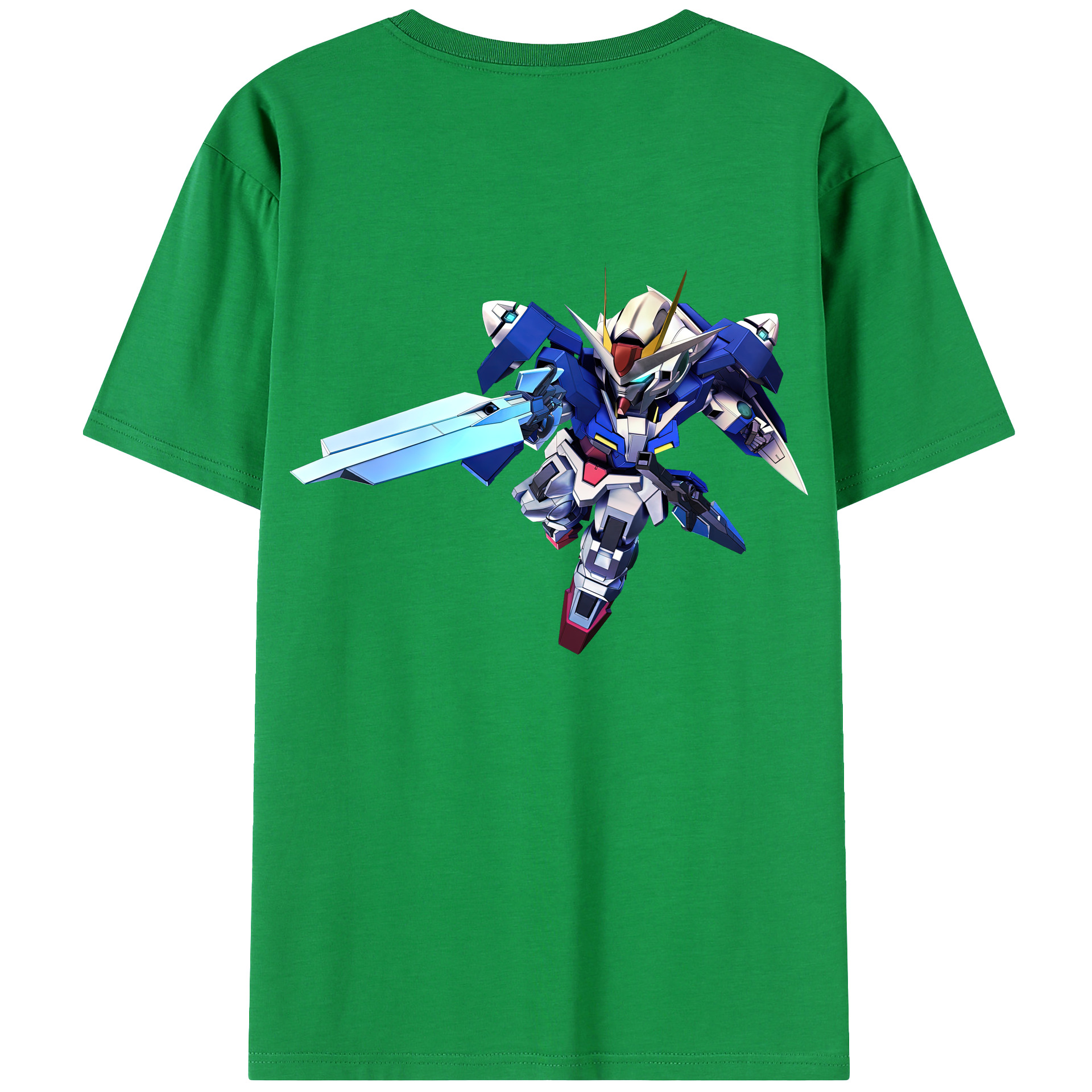 （画像用） 機動戦士ガンダム Mobile Suit Gundam 綿100％ メンズ半袖Tシャツ（バックプリント） 通気性