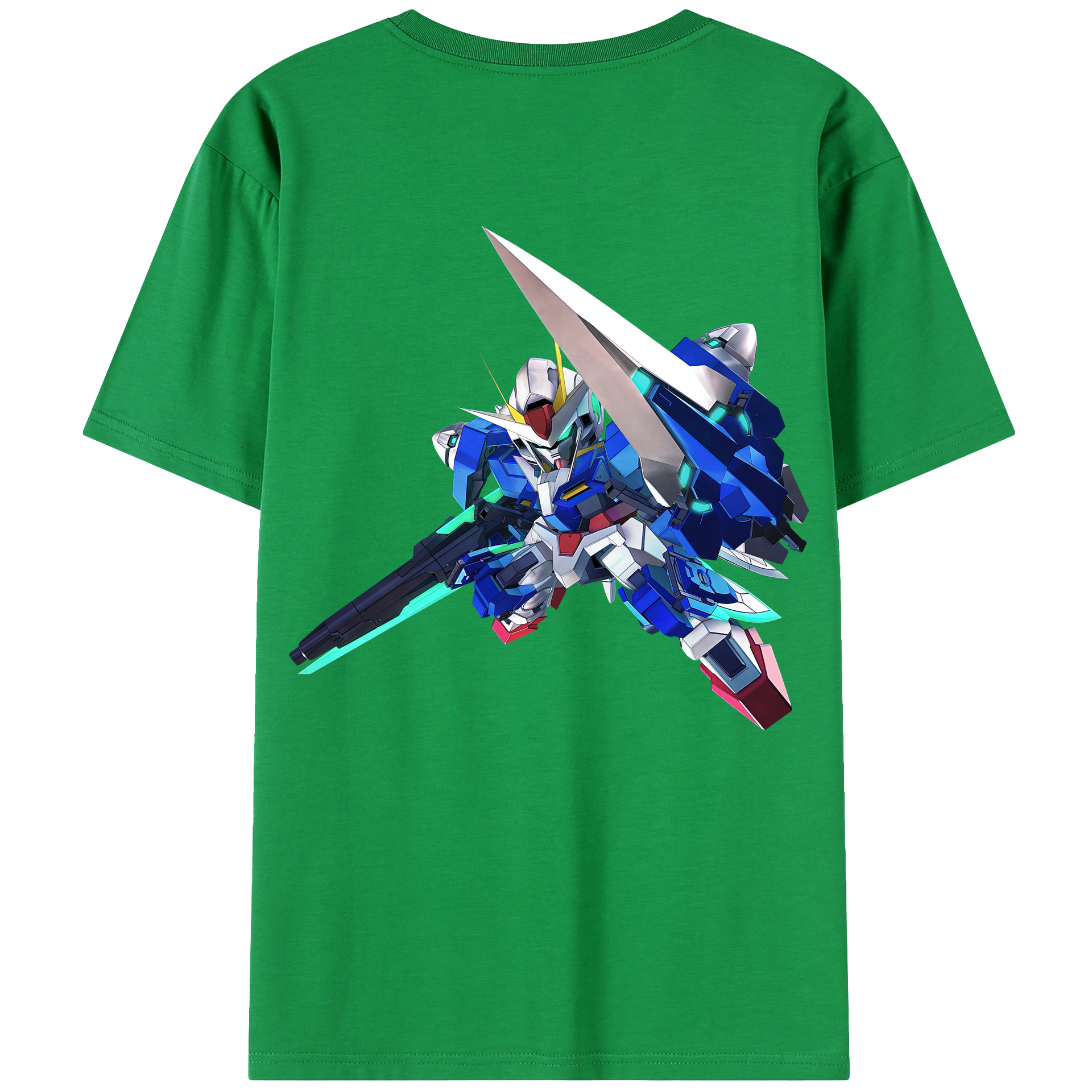 （画像用） 機動戦士ガンダム Mobile Suit Gundam 綿100％ メンズ半袖Tシャツ（バックプリント） 通気性