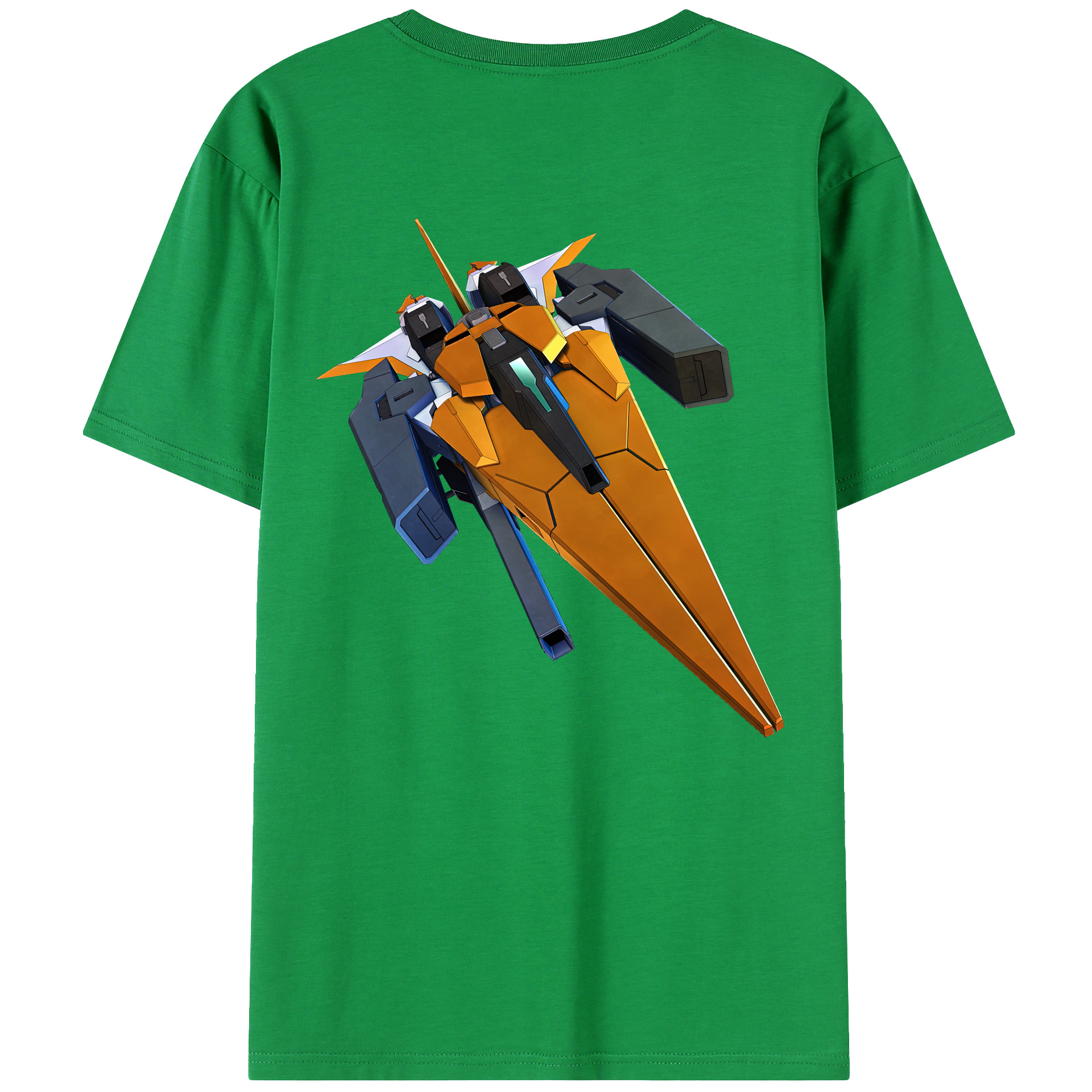 （画像用） 機動戦士ガンダム Mobile Suit Gundam 綿100％ メンズ半袖Tシャツ（バックプリント） 通気性