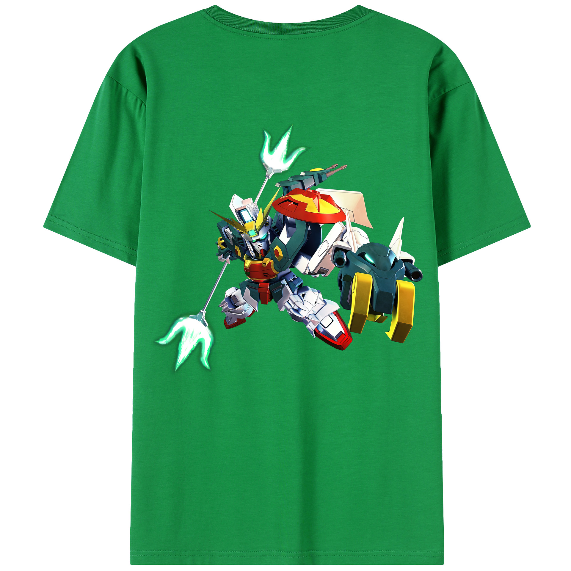 （画像用） 機動戦士ガンダム Mobile Suit Gundam 綿100％ メンズ半袖Tシャツ（バックプリント） 通気性