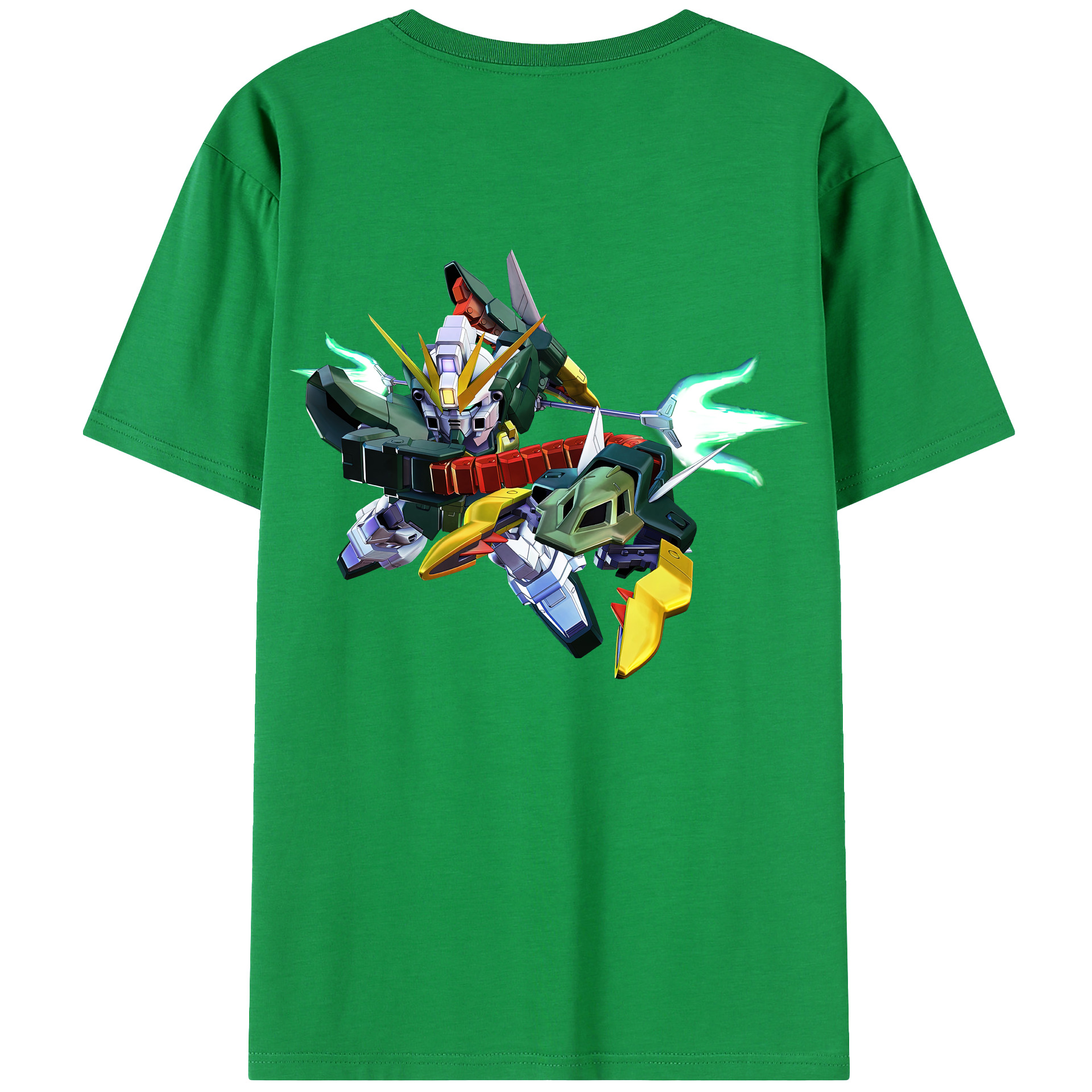 （画像用） 機動戦士ガンダム Mobile Suit Gundam 綿100％ メンズ半袖Tシャツ（バックプリント） 通気性