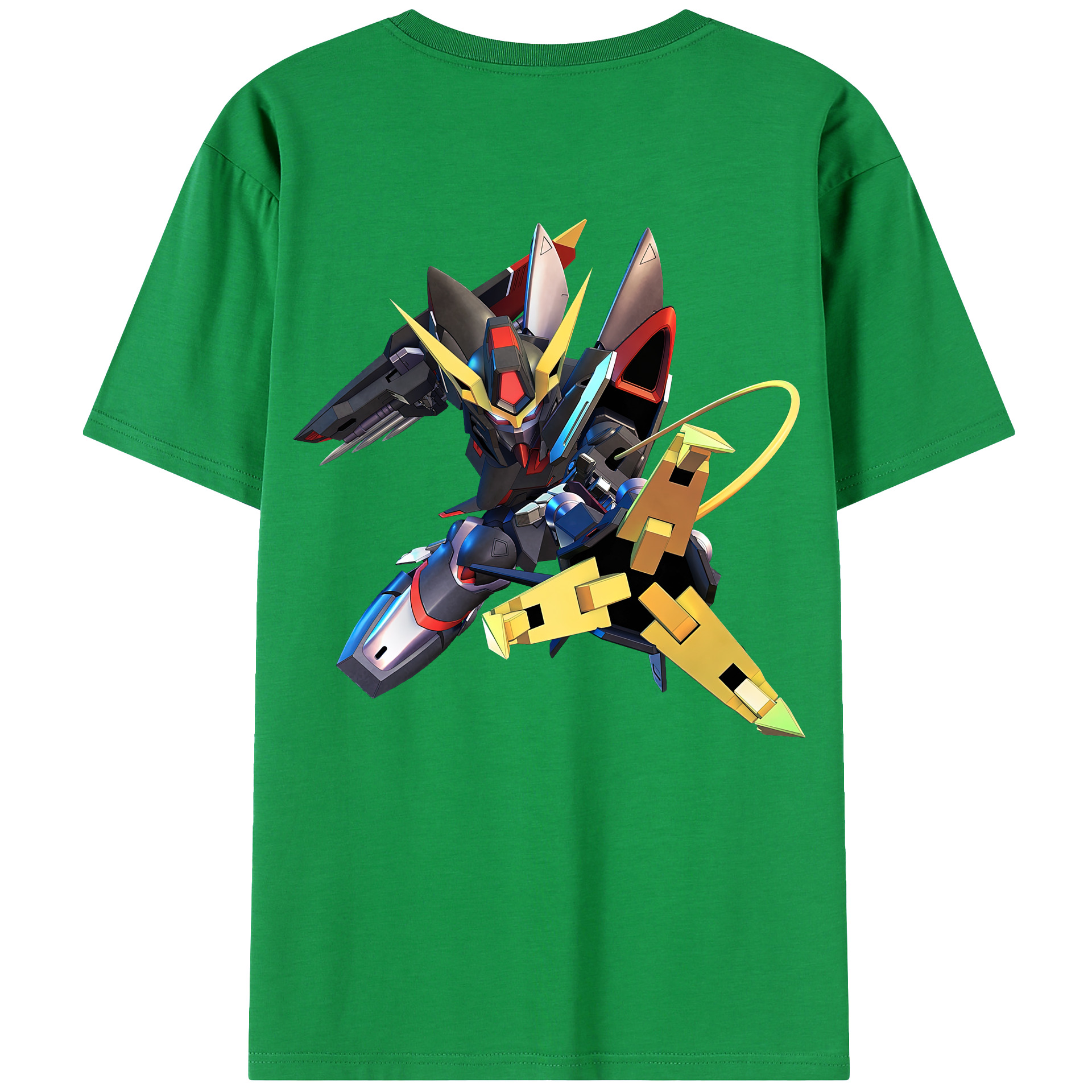 （画像用） 機動戦士ガンダム Mobile Suit Gundam 綿100％ メンズ半袖Tシャツ（バックプリント） 通気性