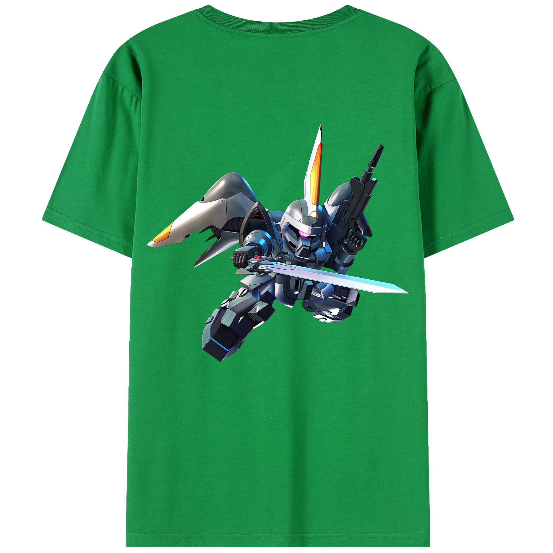 （画像用） 機動戦士ガンダム Mobile Suit Gundam 綿100％ メンズ半袖Tシャツ（バックプリント） 通気性