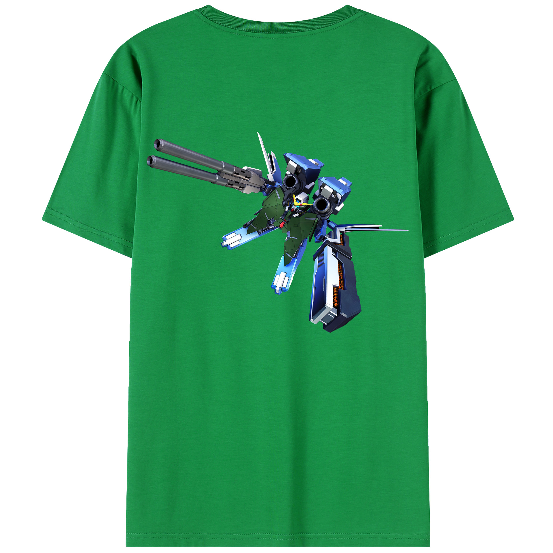 （画像用） 機動戦士ガンダム Mobile Suit Gundam 綿100％ メンズ半袖Tシャツ（バックプリント） 通気性