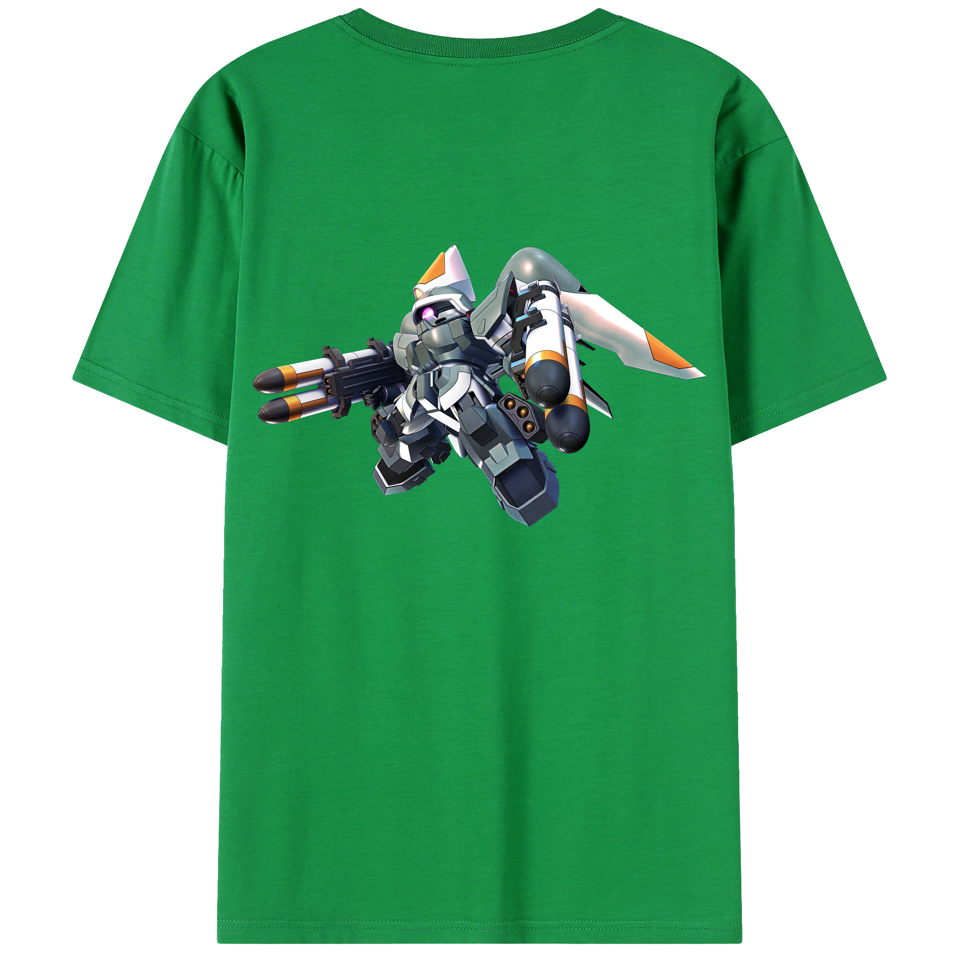 （画像用） 機動戦士ガンダム Mobile Suit Gundam 綿100％ メンズ半袖Tシャツ（バックプリント） 通気性