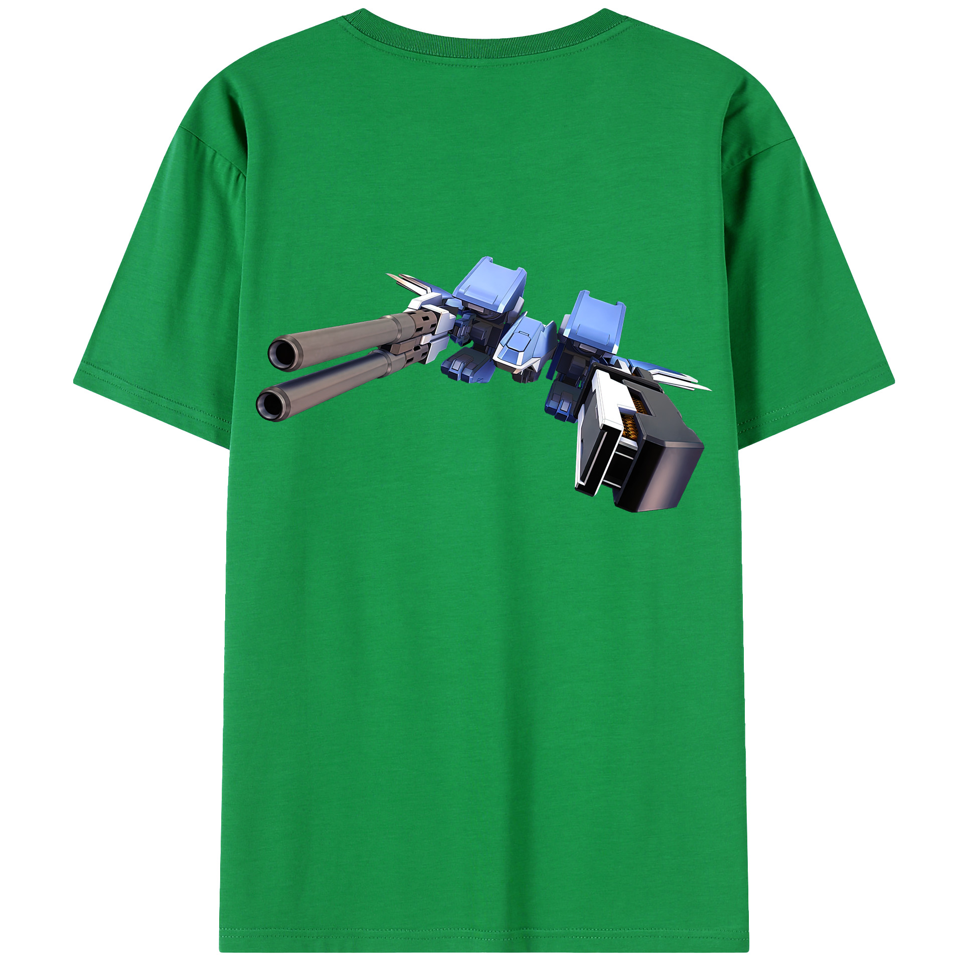 （画像用） 機動戦士ガンダム Mobile Suit Gundam 綿100％ メンズ半袖Tシャツ（バックプリント） 通気性