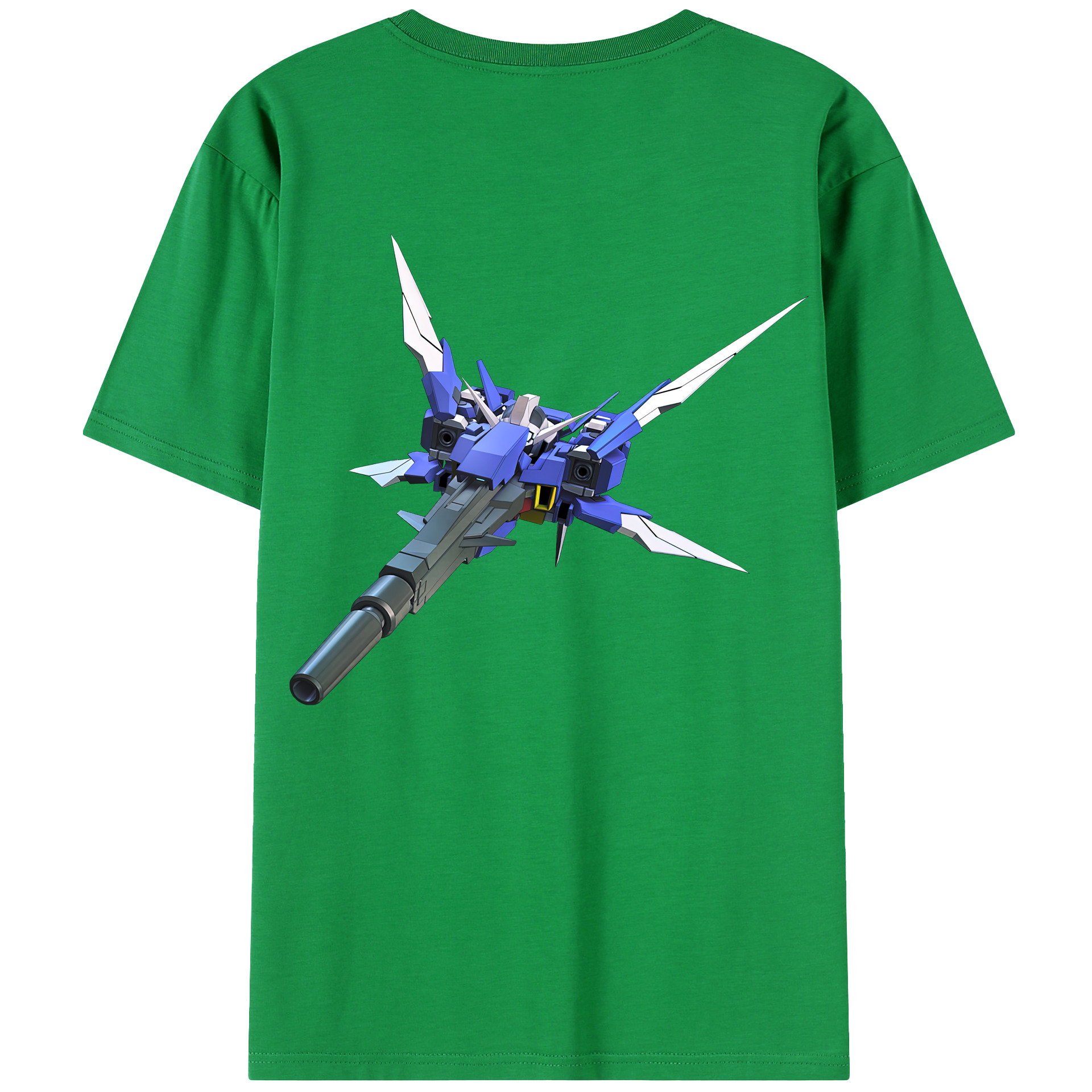 （画像用） 機動戦士ガンダム Mobile Suit Gundam 綿100％ メンズ半袖Tシャツ（バックプリント） 通気性