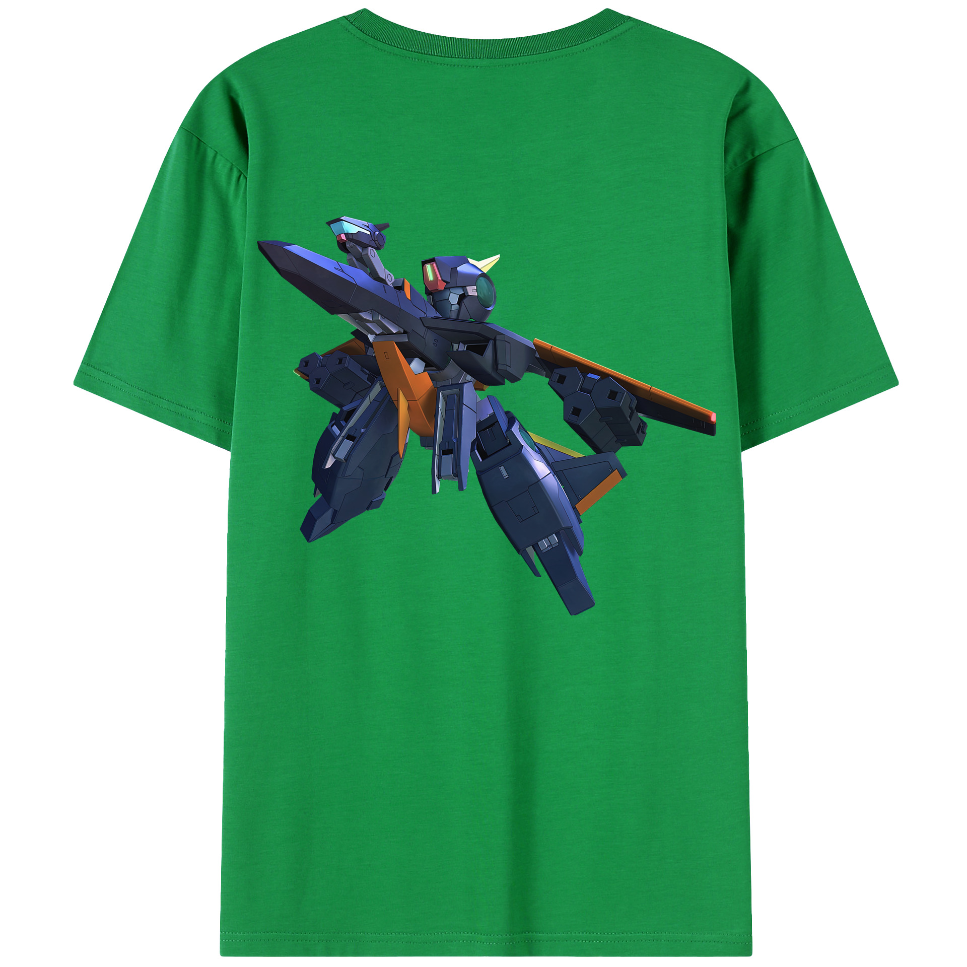 （画像用） 機動戦士ガンダム Mobile Suit Gundam 綿100％ メンズ半袖Tシャツ（バックプリント） 通気性